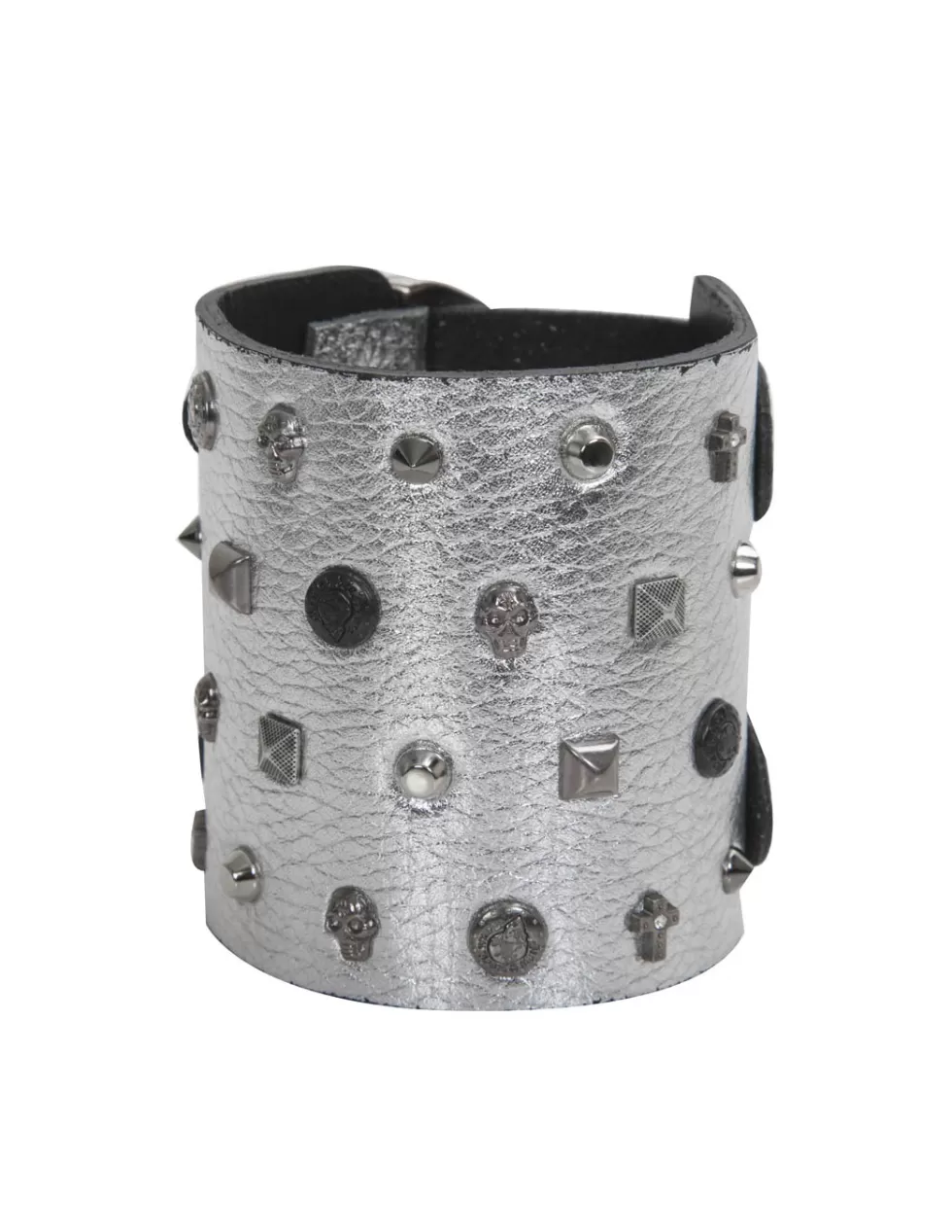 Bracciali New Rock con Cristalli e Chiusura a Sicurezza - Design Unico M-BRAZA93S3 per Stile Urbano