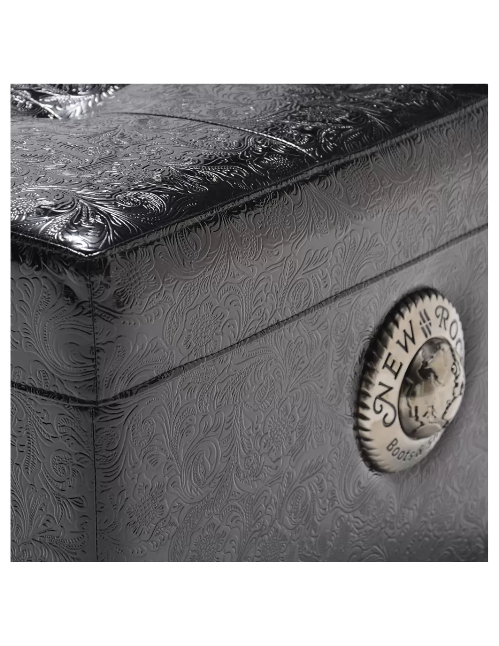 Pouf Design Moderno New Rock Accessori - NR Pouf 03 in Tessuto Grigio Antracite, Comodo e Versatile per Interni