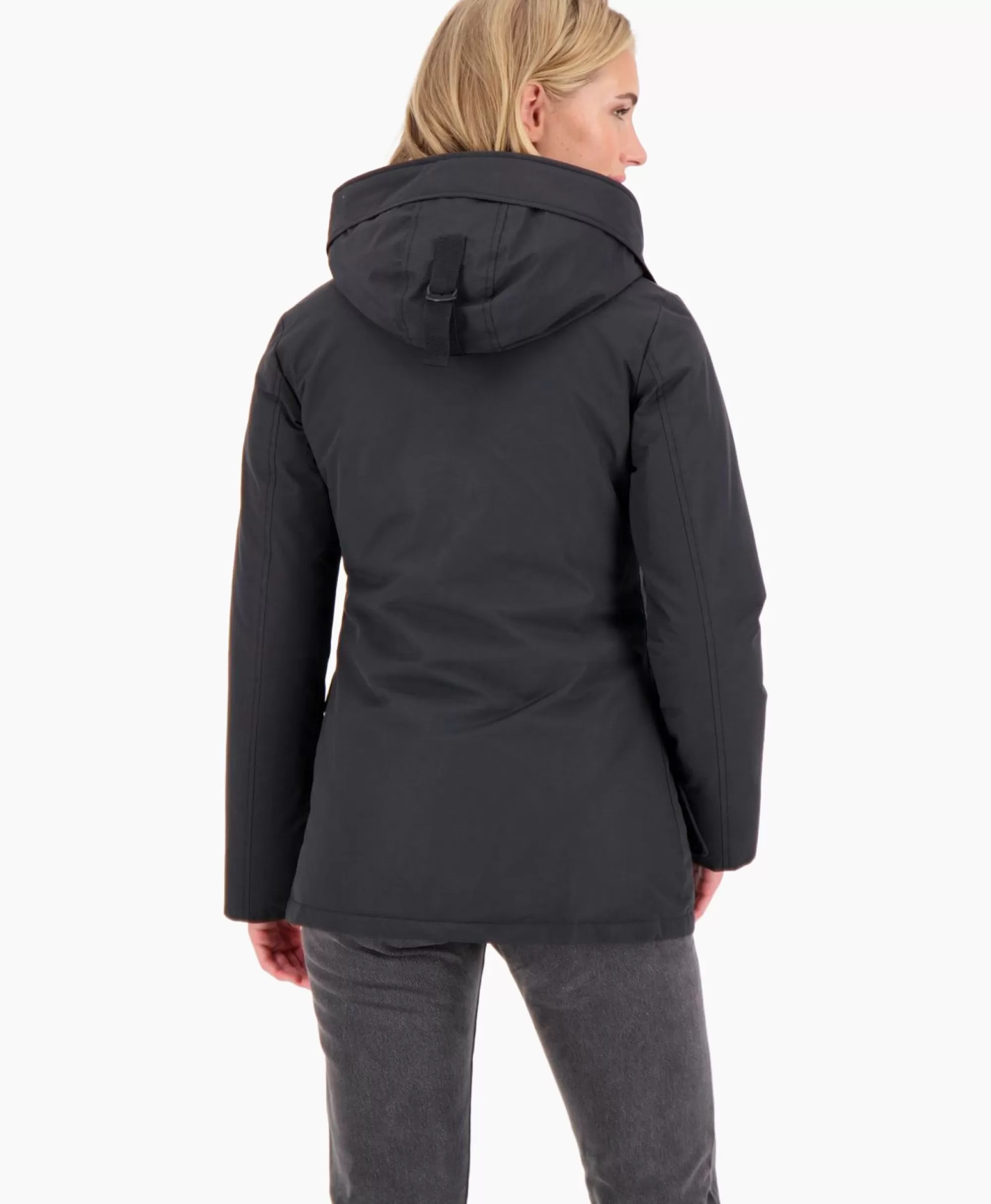 Jassen Airforce - Giubbotto Imbottito con 4 Tasche, Parka Funzionale Nero - Design Moderno e Pratico