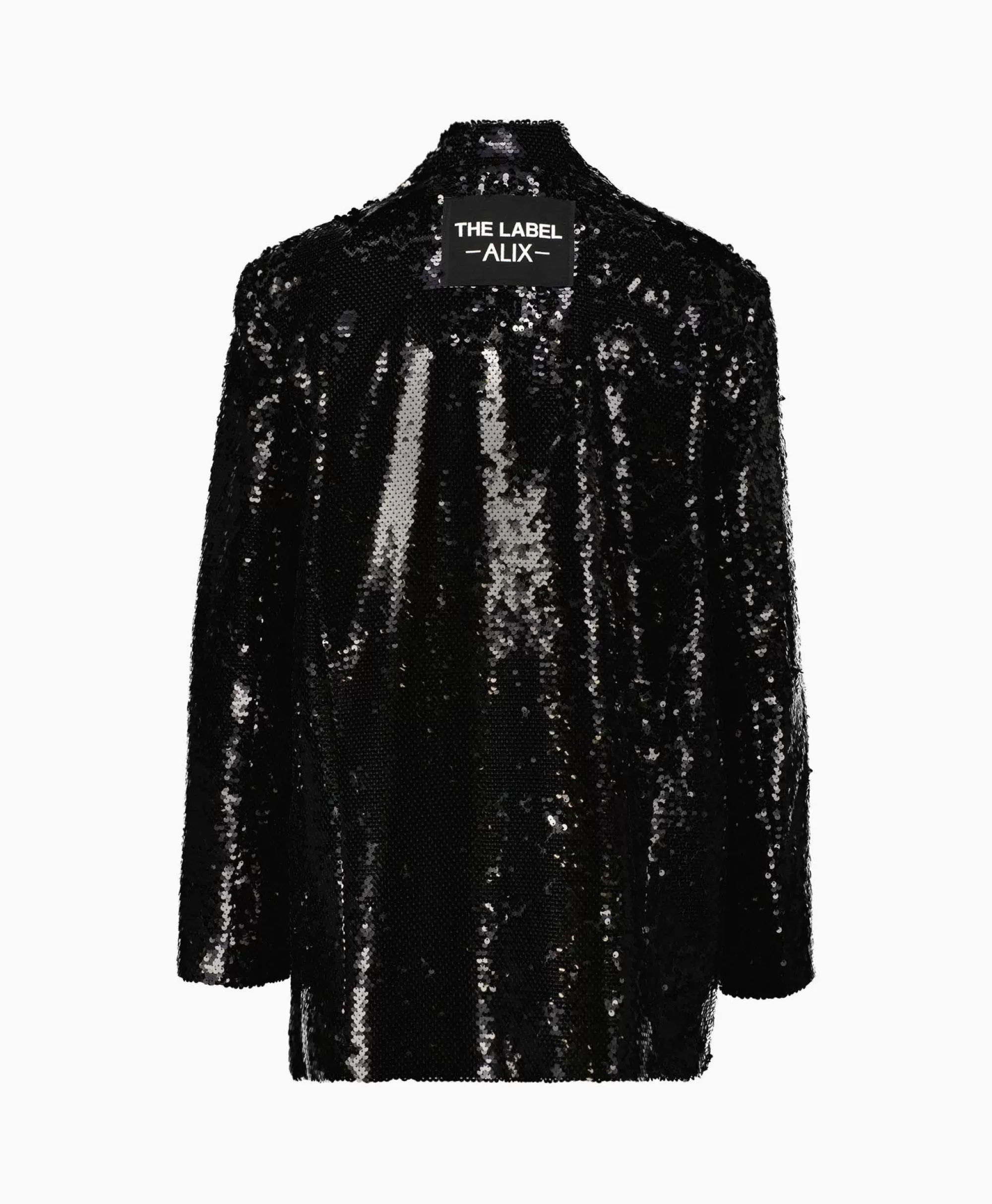Blazer Alix The Label in Trama Cristallina - Nero Elegante con Ricami Luccicanti
