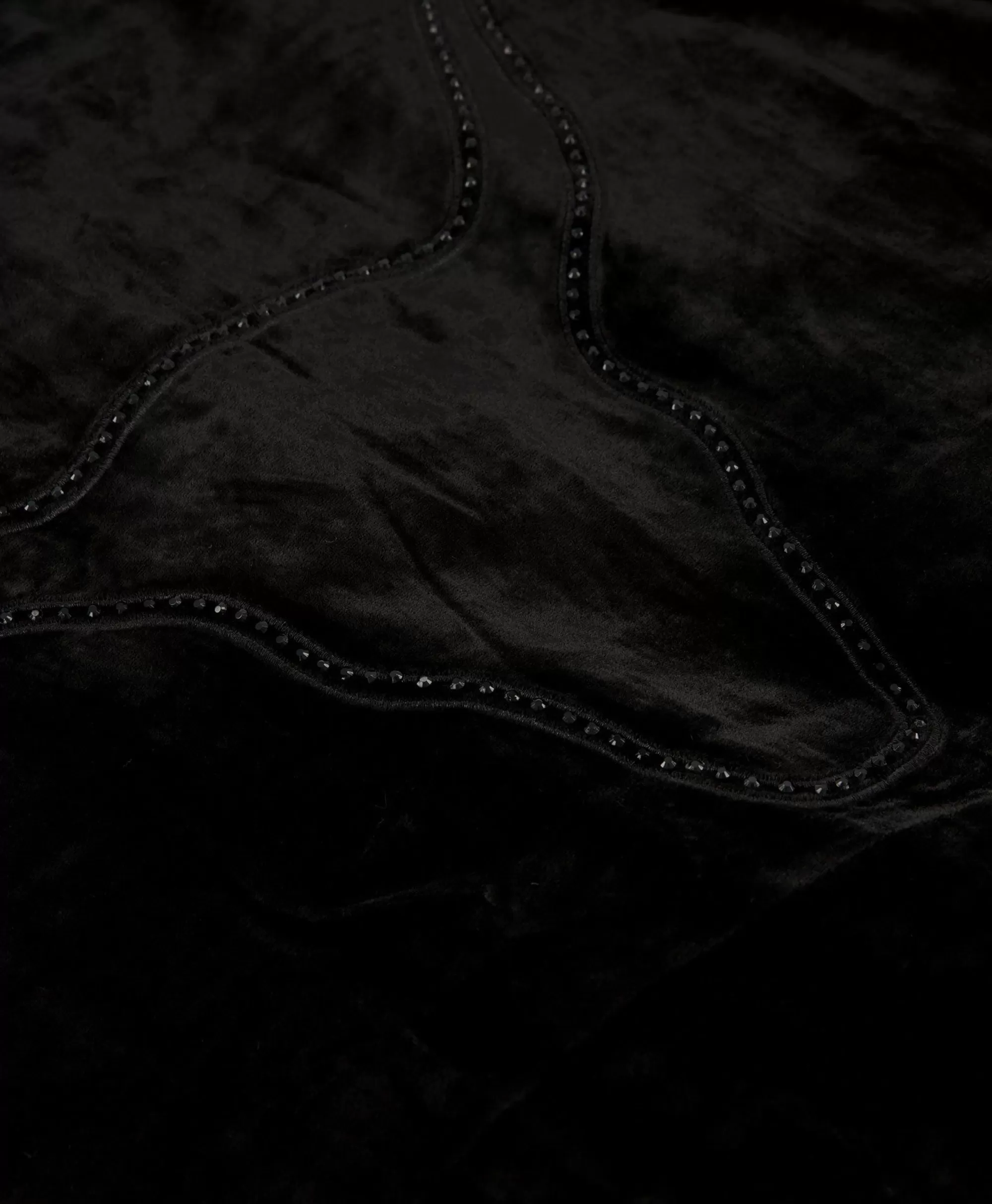 Alix The Label by Jassen - Giacca Bomber Oversize in Velluto per Donna, Tessuto Morbido Nero Notte