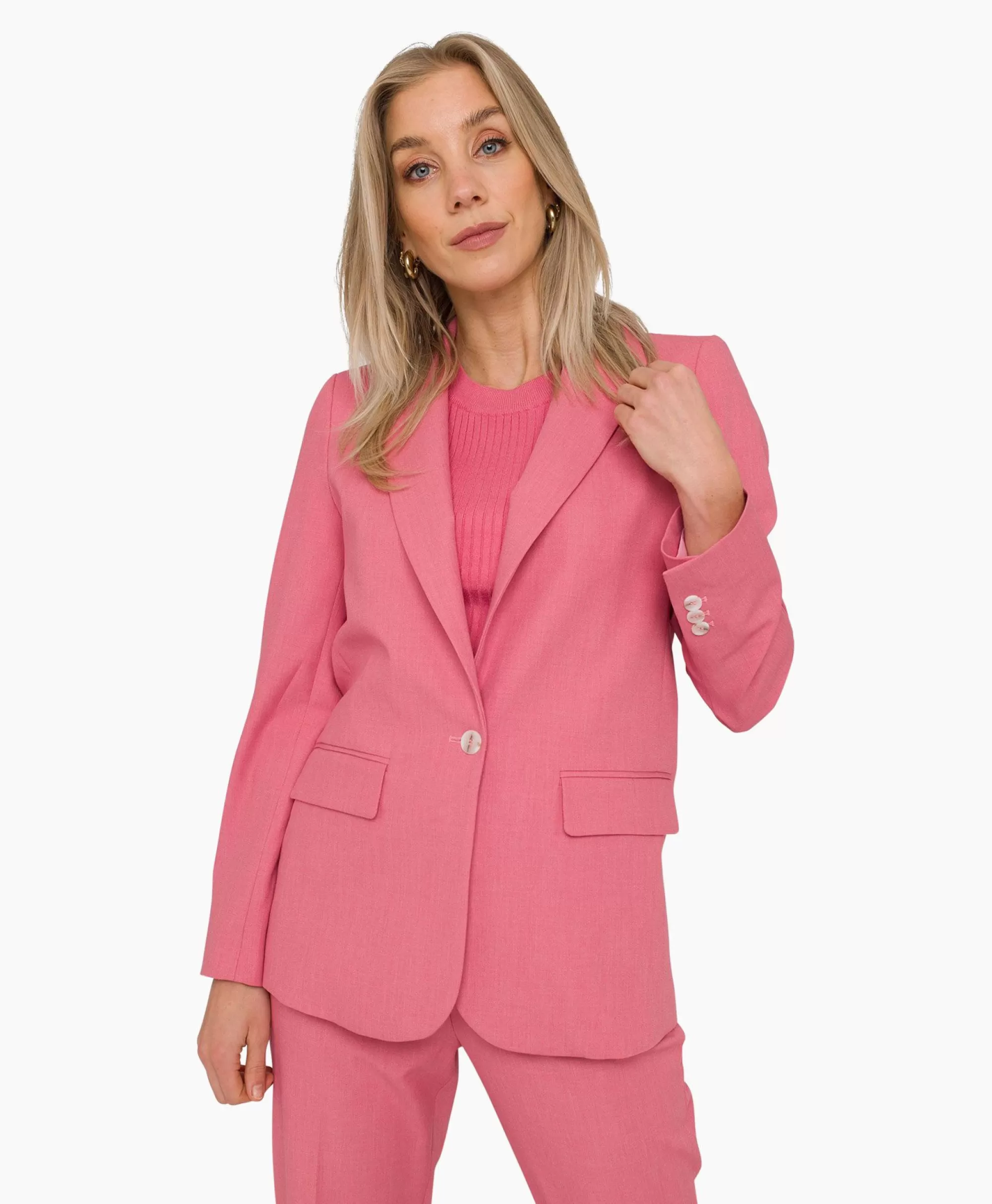 Gilet Anna Van Toor in Rosa Chiaro con Design Elegante - Modello 32A01 02493C