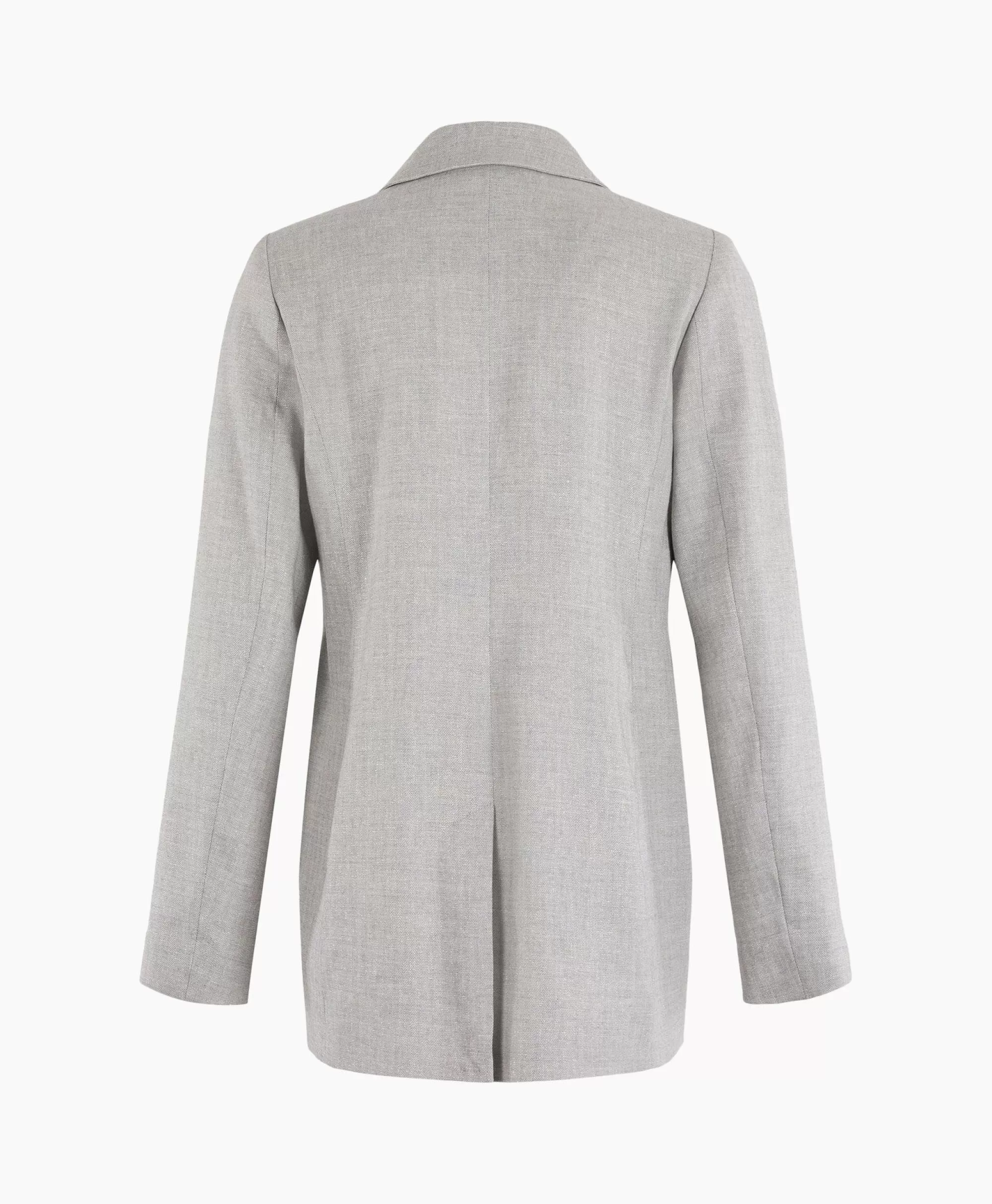 Gilet Elegante Anna Van Toor Modello 33A01-02610 - Tinta Argento Lucido con Rifiniture Premium
