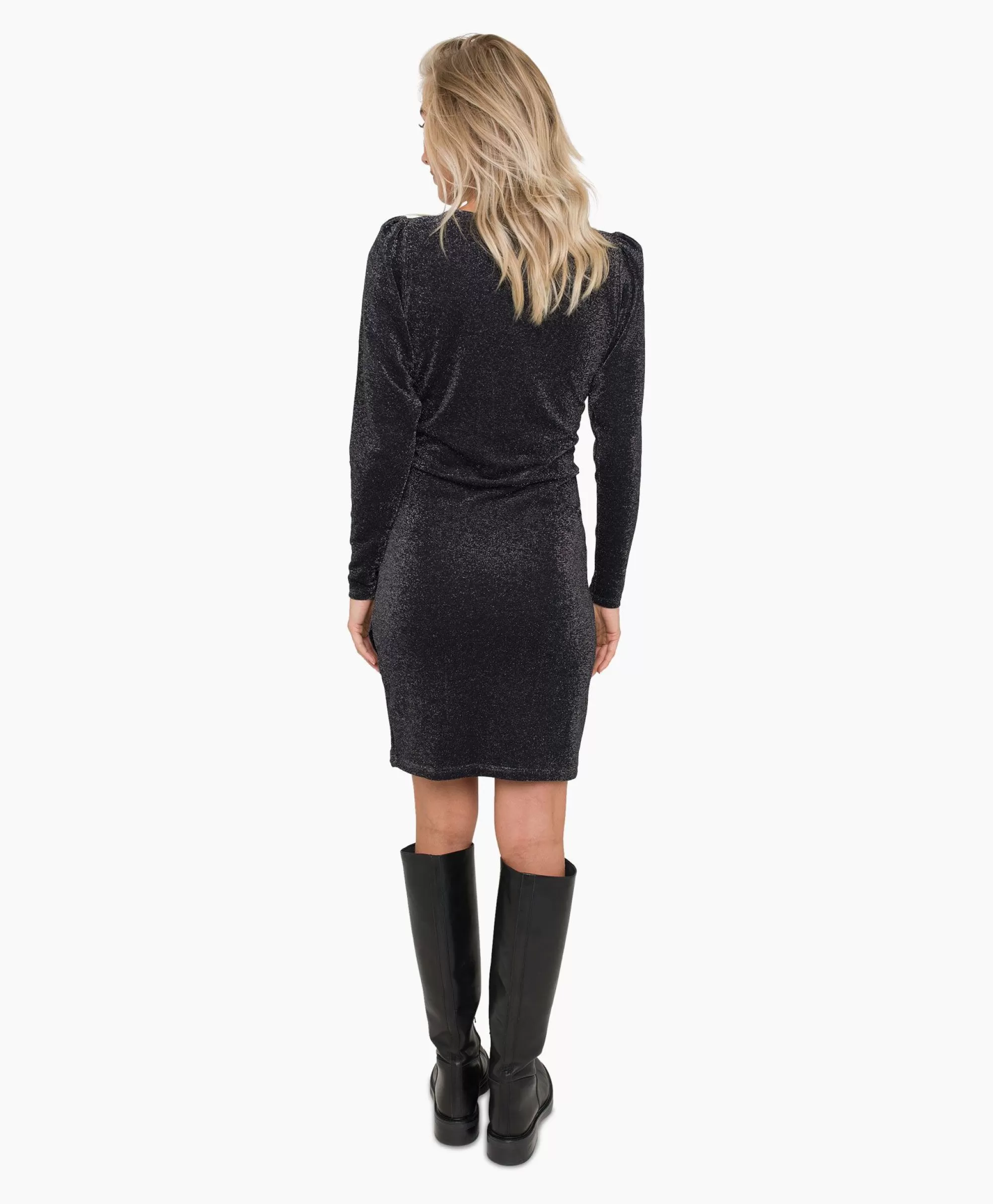 Abito Elegante da Sera Anna Van Toor - Modello 91A06 in Argento Lucido