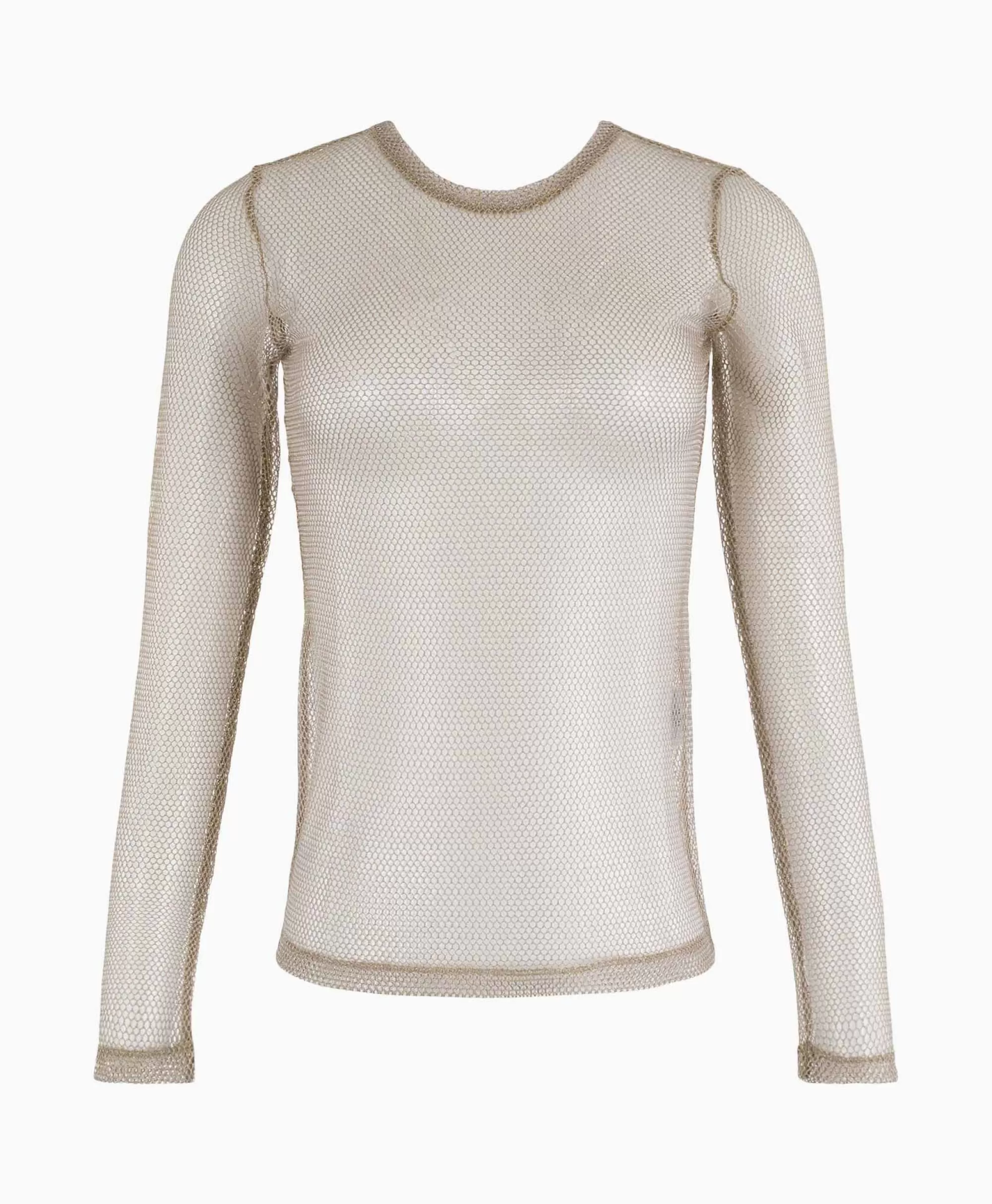 Anna Van Toor - Maglietta Elegante in Tessuto Morbido, Colore Argento (Mod. 26A0403615) | Top Donna Stile Minimalista