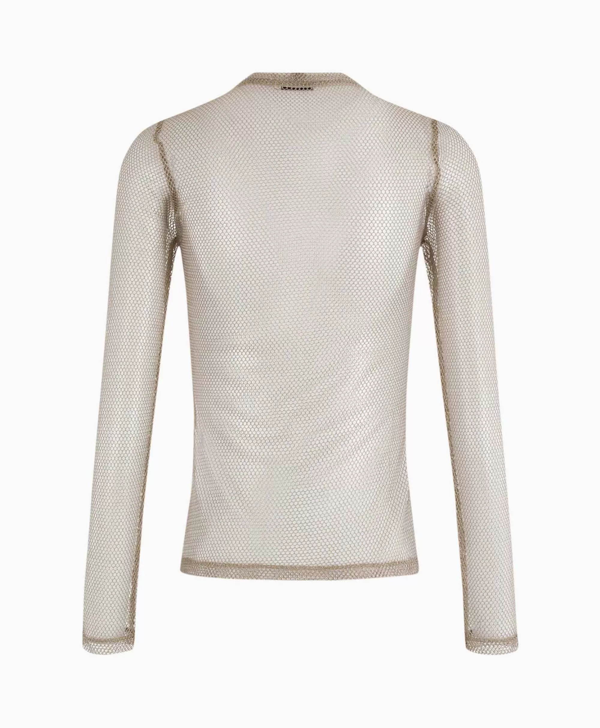 Anna Van Toor - Maglietta Elegante in Tessuto Morbido, Colore Argento (Mod. 26A0403615) | Top Donna Stile Minimalista