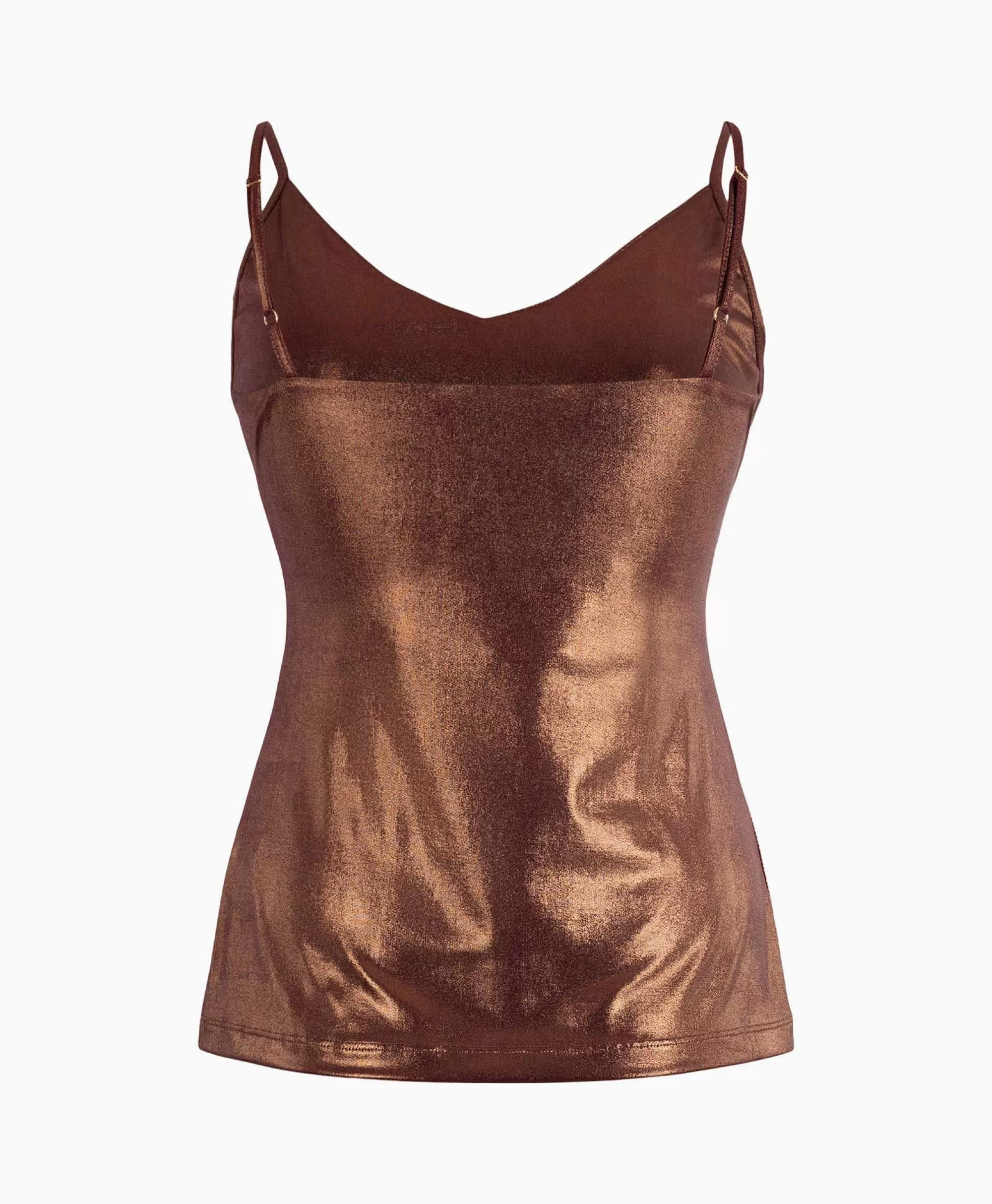 Maglietta Essential Anna Van Toor con Rifiniture Bronzo - Mod. A04 Design Minimalista per Stagione Estiva