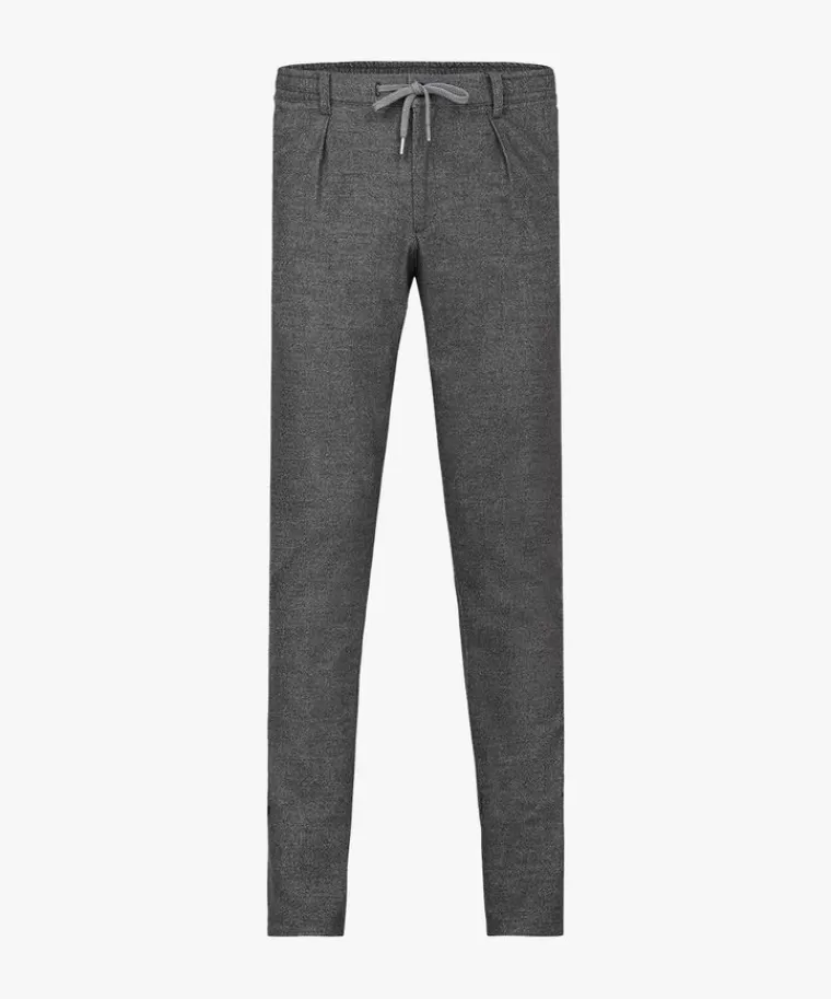 Profuomo Maglia Sportiva in Flanella di Cotone Antracite - Taglio Slim con Tessuto Tecnico per Massima Agilità e Conforto Dinamico