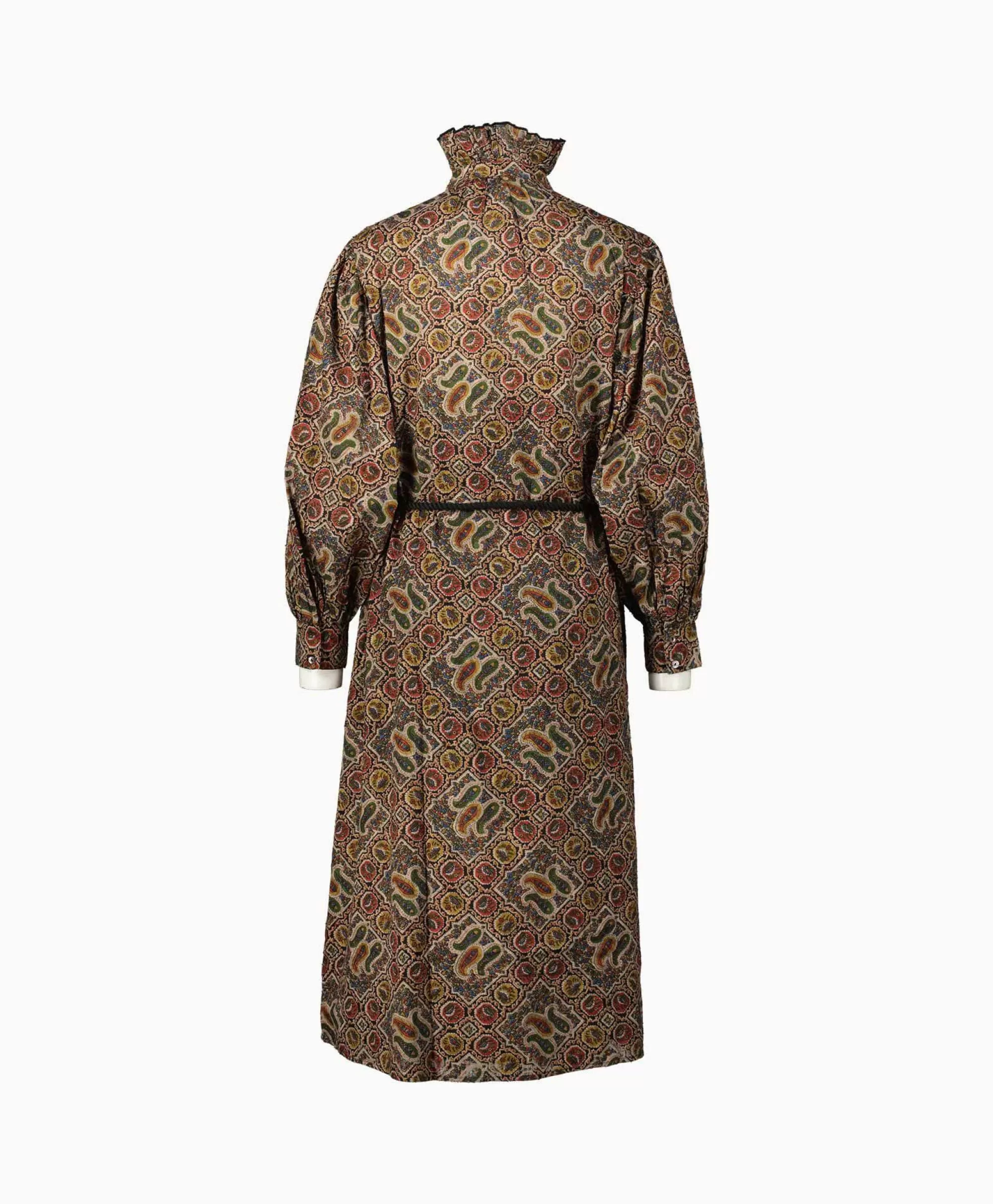 Antik Batik Abito Lungo Zina - Vestito Elegante in Stile Vintage con Motivi Batik, Disponibile in Diverse Misure e Tinte