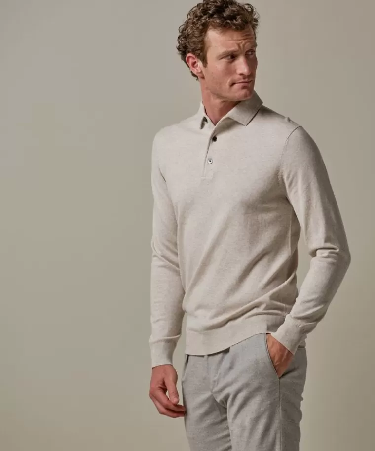 Profuomo - Polo Monopetto in Tessuto Premium, Colore Terracotta - Capo Essenziale di Lusso per Stile Senza Tempo