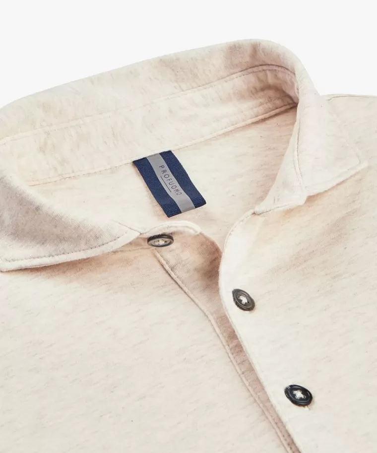 Polo Profuomo in jersey beige - Comfort e stile per il tuo guardaroba essenziale