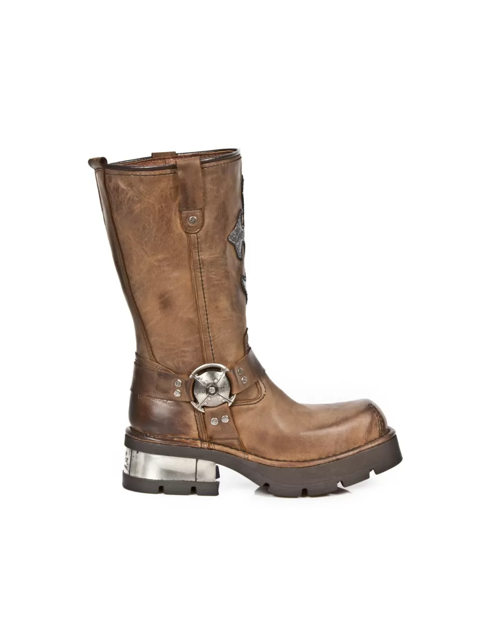 Stivali New Rock NEOBIKER Edizione Limitata - Design Robustezza con Tacco Iconico, Modello M-1610-C1 per Stile Inconfondibile

（：，