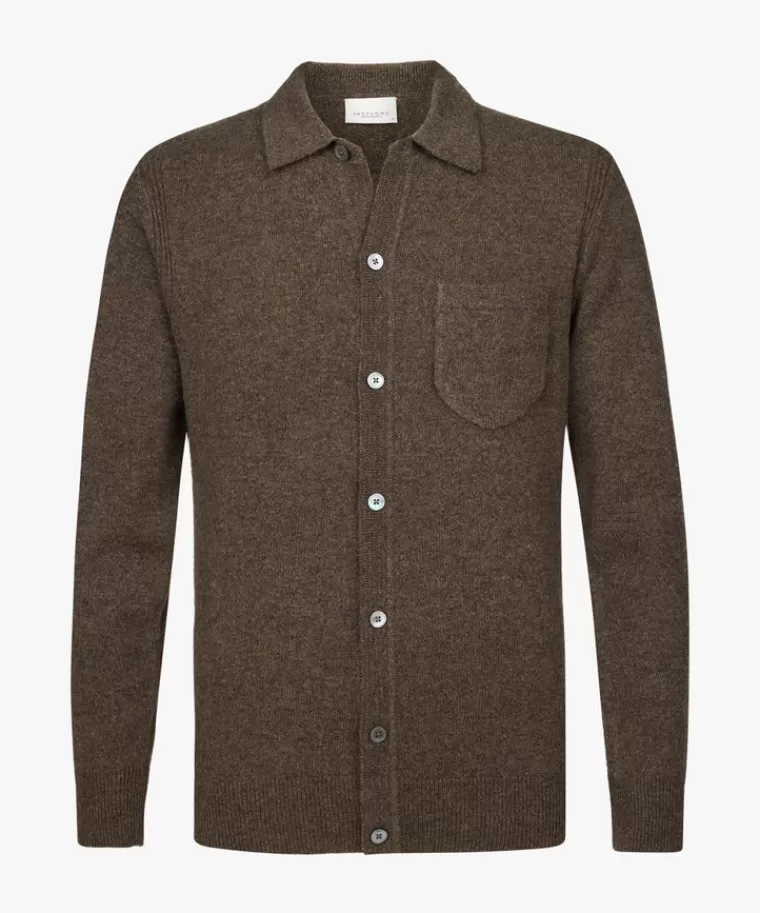 Gilè Elegante in Lana - Borgogna Scuro | Comodità Assoluta | Online | Profuomo Bruin