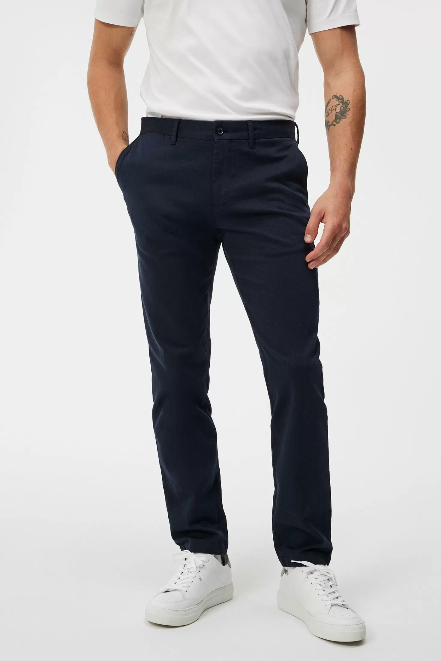 J.Lindeberg Pantaloni Chaze in Flanella Twill - Modelli Confortevoli in Saldo Estivo