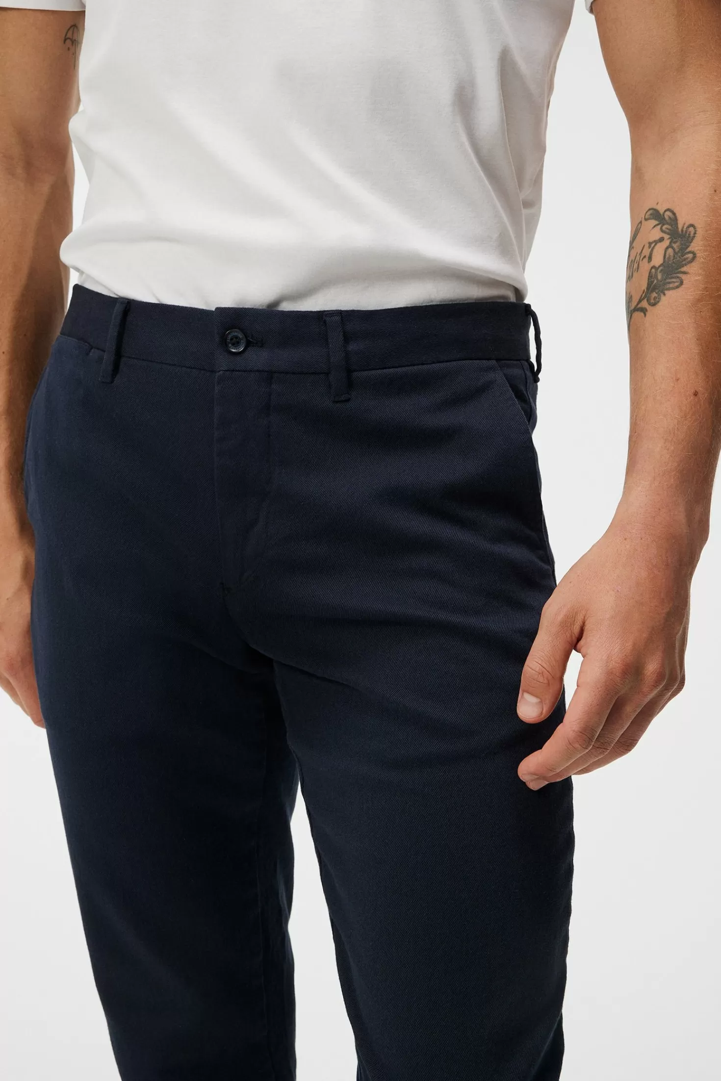 J.Lindeberg Pantaloni Chaze in Flanella Twill - Modelli Confortevoli in Saldo Estivo