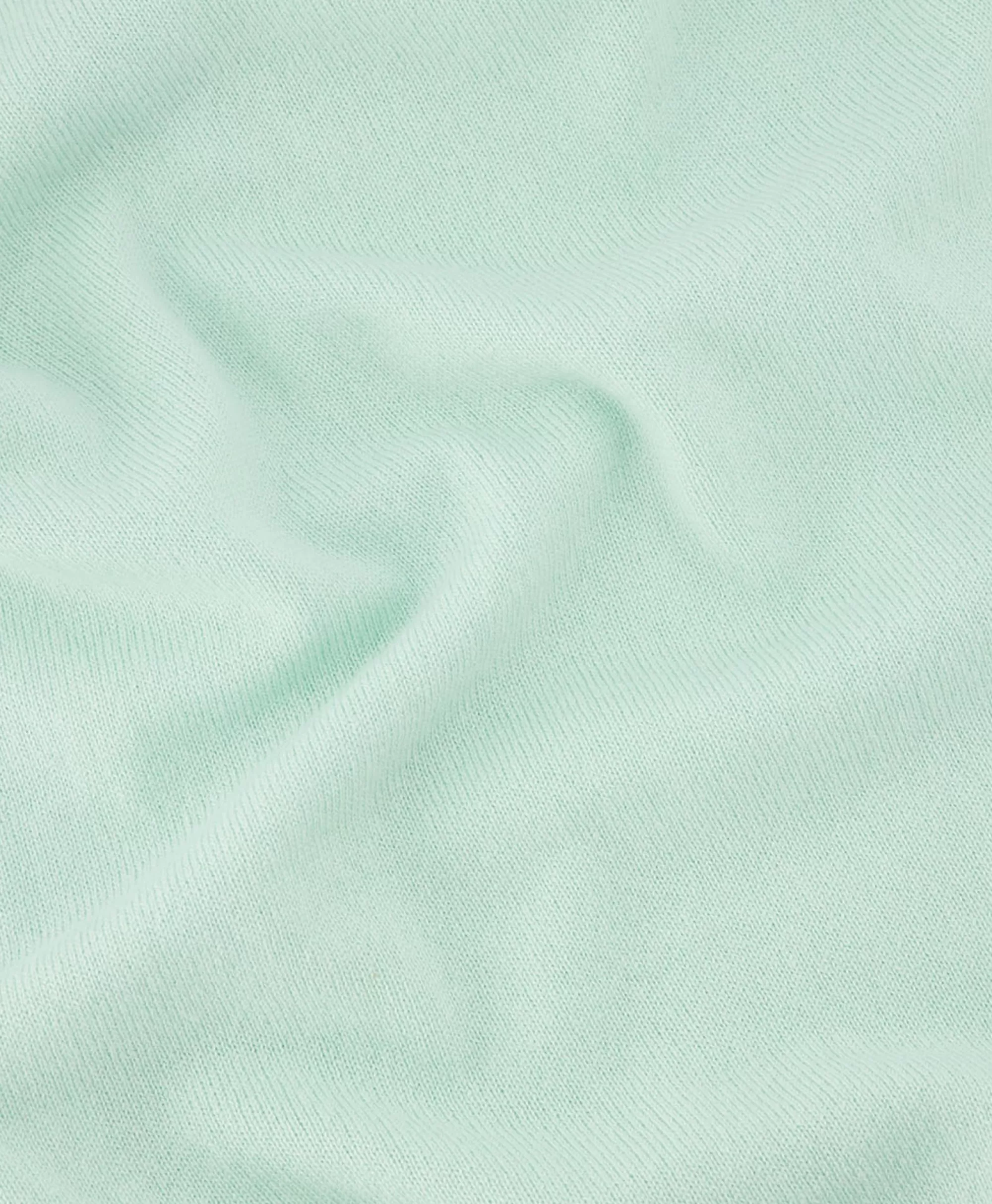 Maglione Polo Girocollo in Puro Cotone Verde Smeraldo - Manica Lunga per Stile Casual Autunnale
