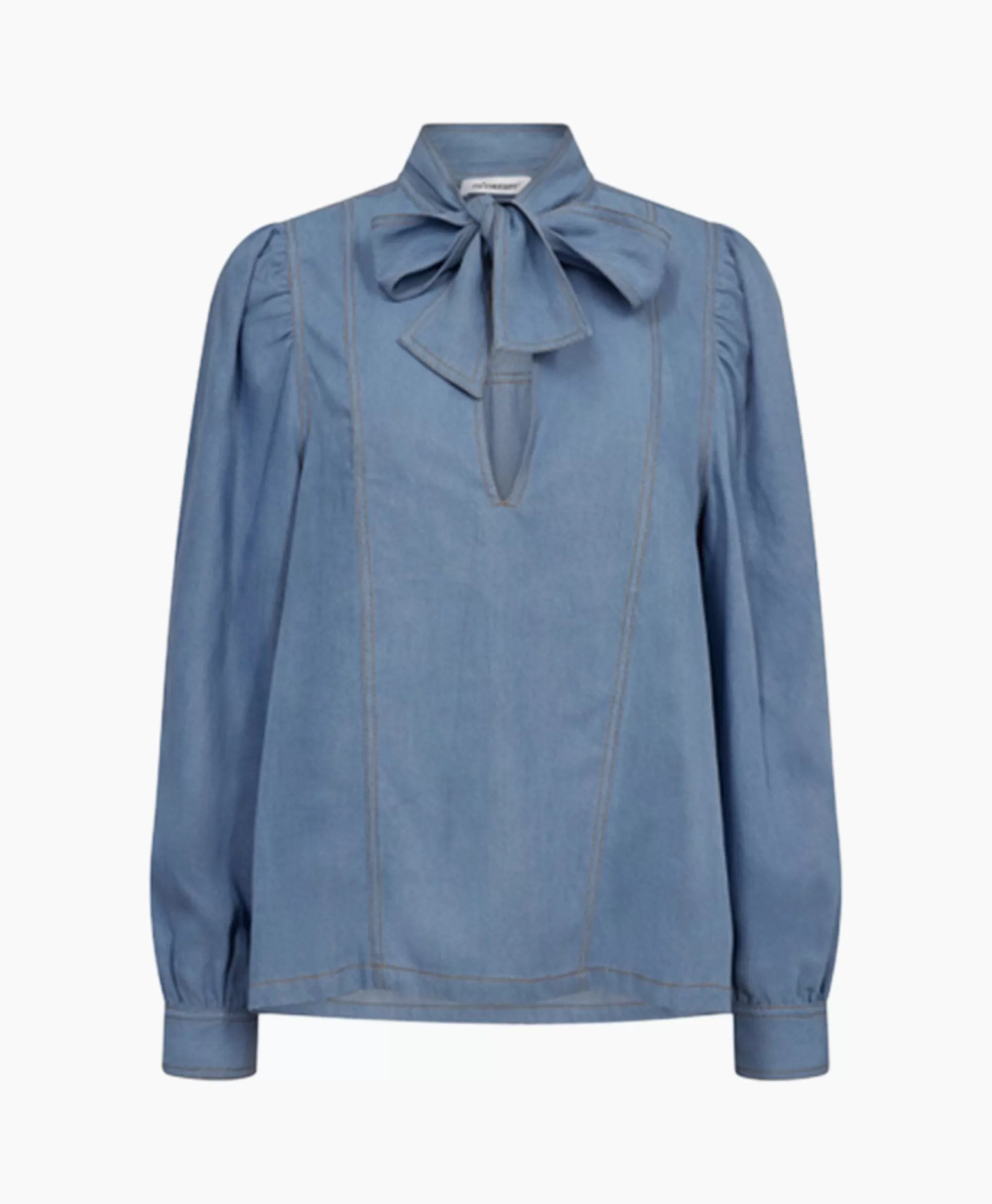 Co'Couture Camicia Jeans Titus Blu - Design Avanguardia con Taschini, Stile Casual-Chic