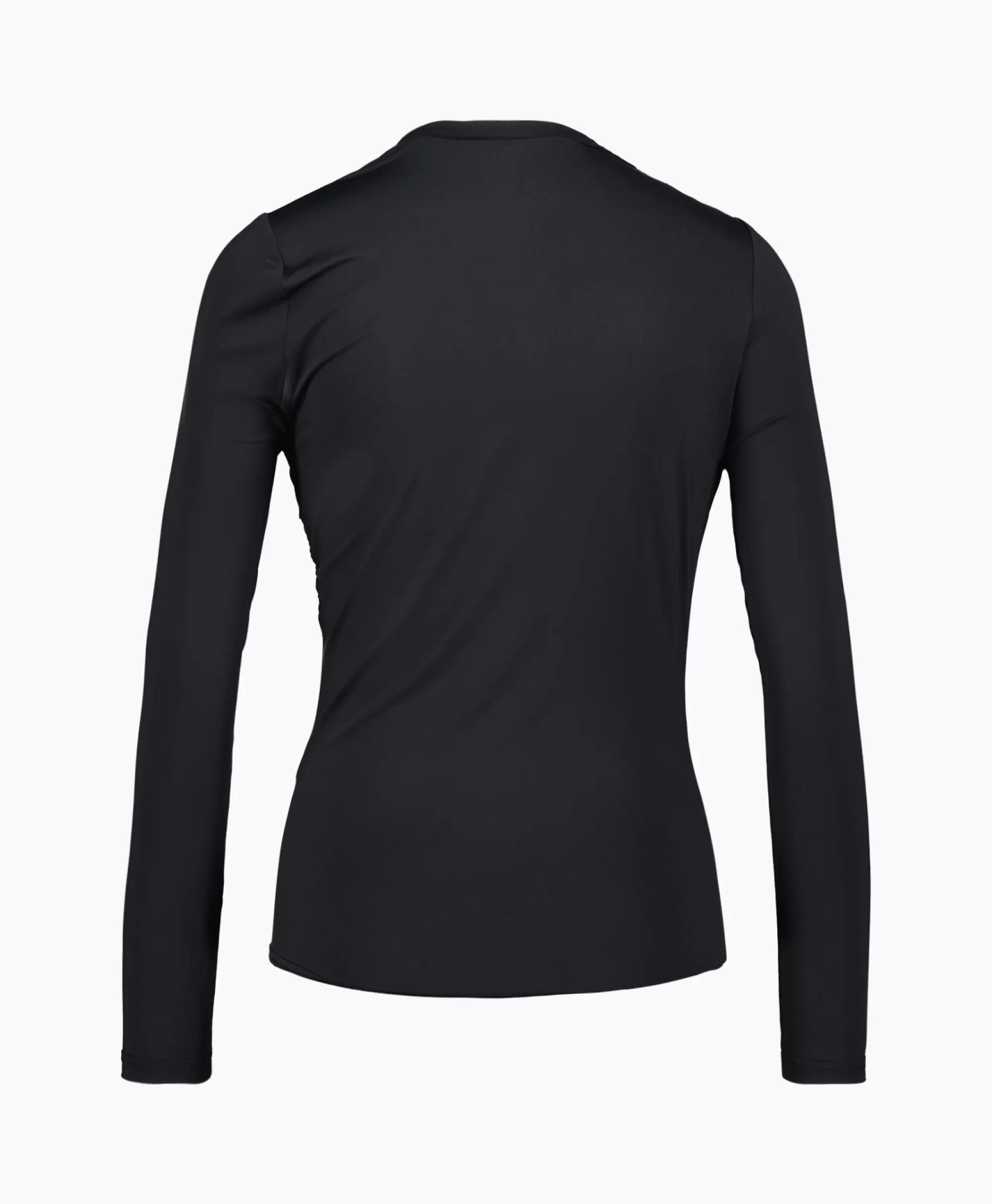 Maglia drappeggiata Co'Couture - T-shirt oversize in jersey nero con dettagli sartoriali