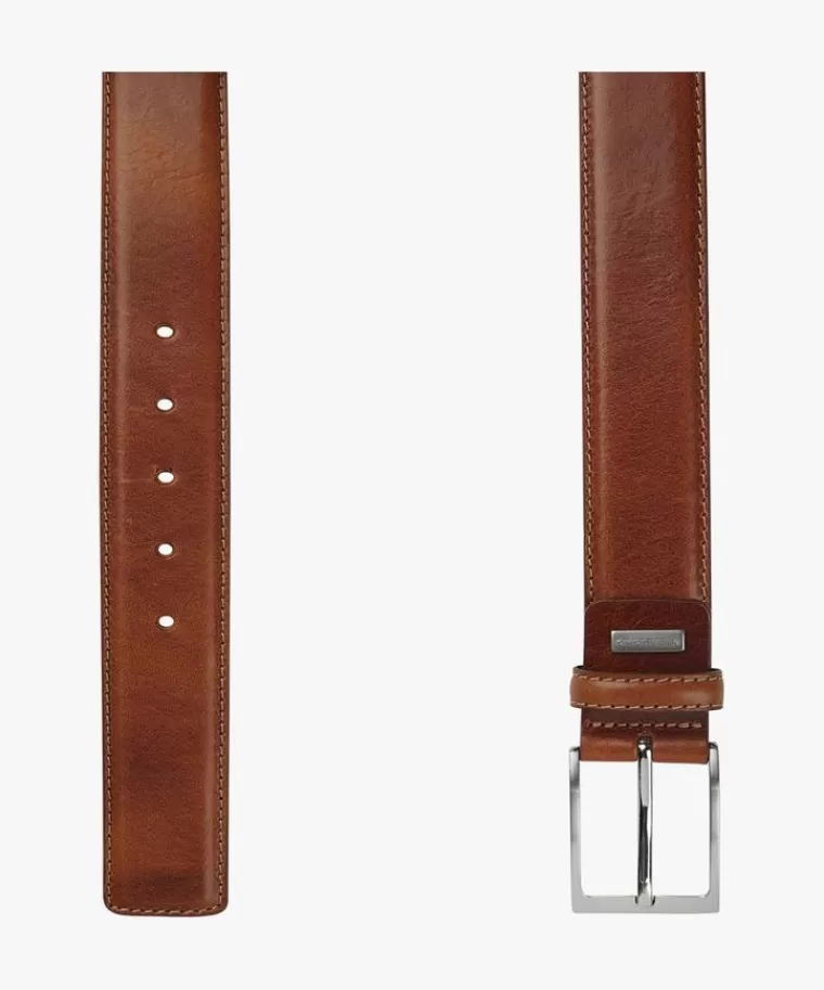 Cintura in Pelle Uomo Elegante - Colore Cognac Classico | Ultimi Pezzi Disponibili con Sconto Esclusivo