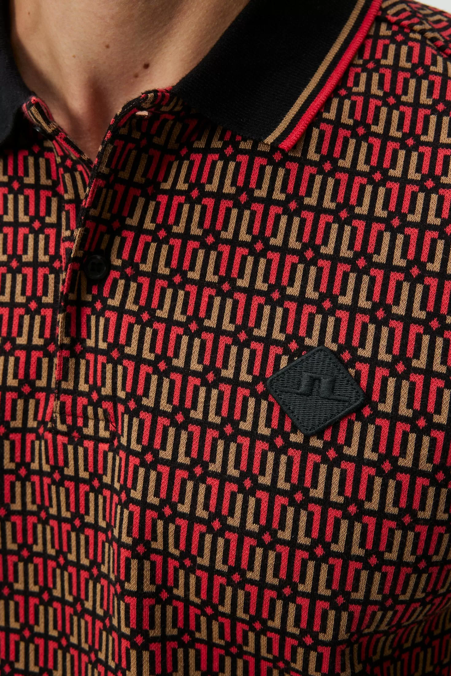 JLINDEBERG Maglia Polo Elegante Uomo - Tessuto Jacquard Premium - Bianco - Stile Casual-Chic