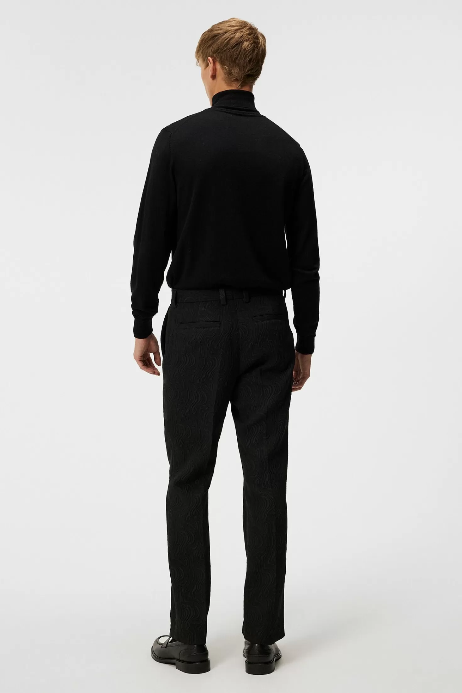 Pantaloni Eleganti in Jacquard con Design a Vortice - Collezione Uomo J.Lindeberg

（：，