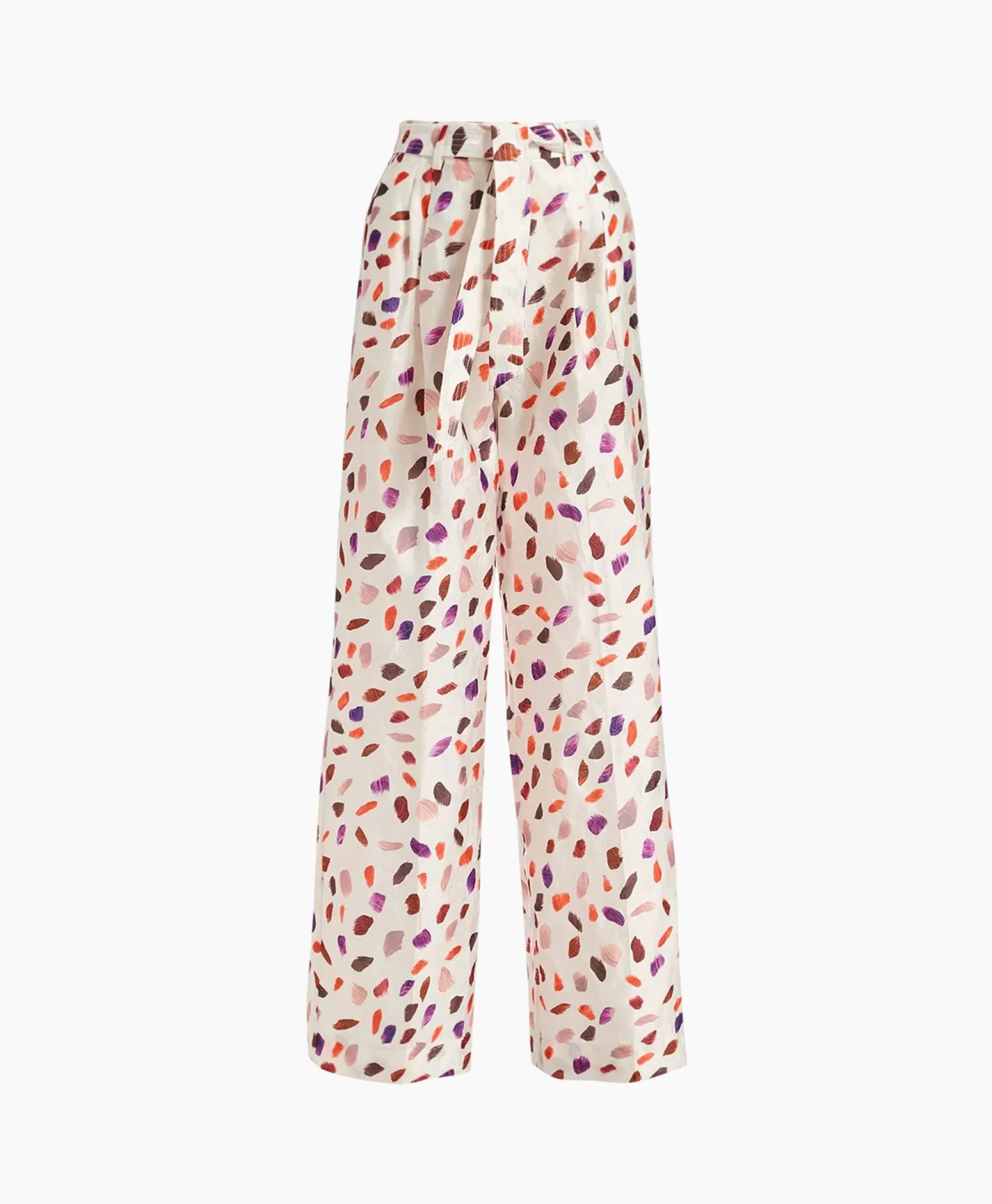Pantaloni Essentiel Antwerp - Stile Francese in Tessuto Premium, Comodi in Bianco Sporco