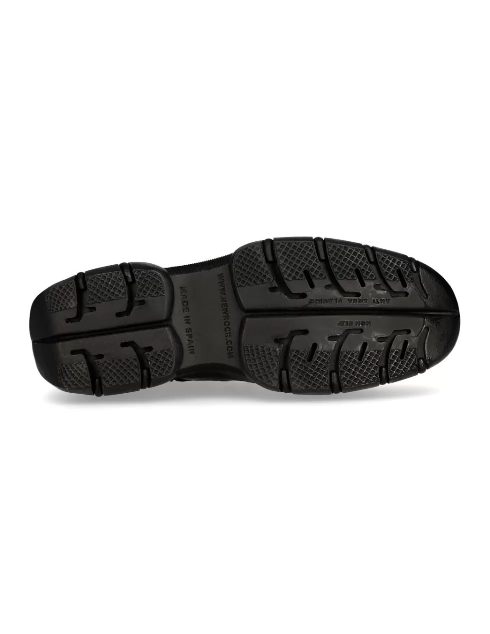 Scarpe Sportive New Rock FURIOUS - Design Futurista con Rivestimento M-CRASH001-C25, Tomaia in Pelle Strutturata per Massima Resistenza, Suola Ammortizzata con Tecnologia Antishock, Disponibile in Versione C25 Nero Opaco