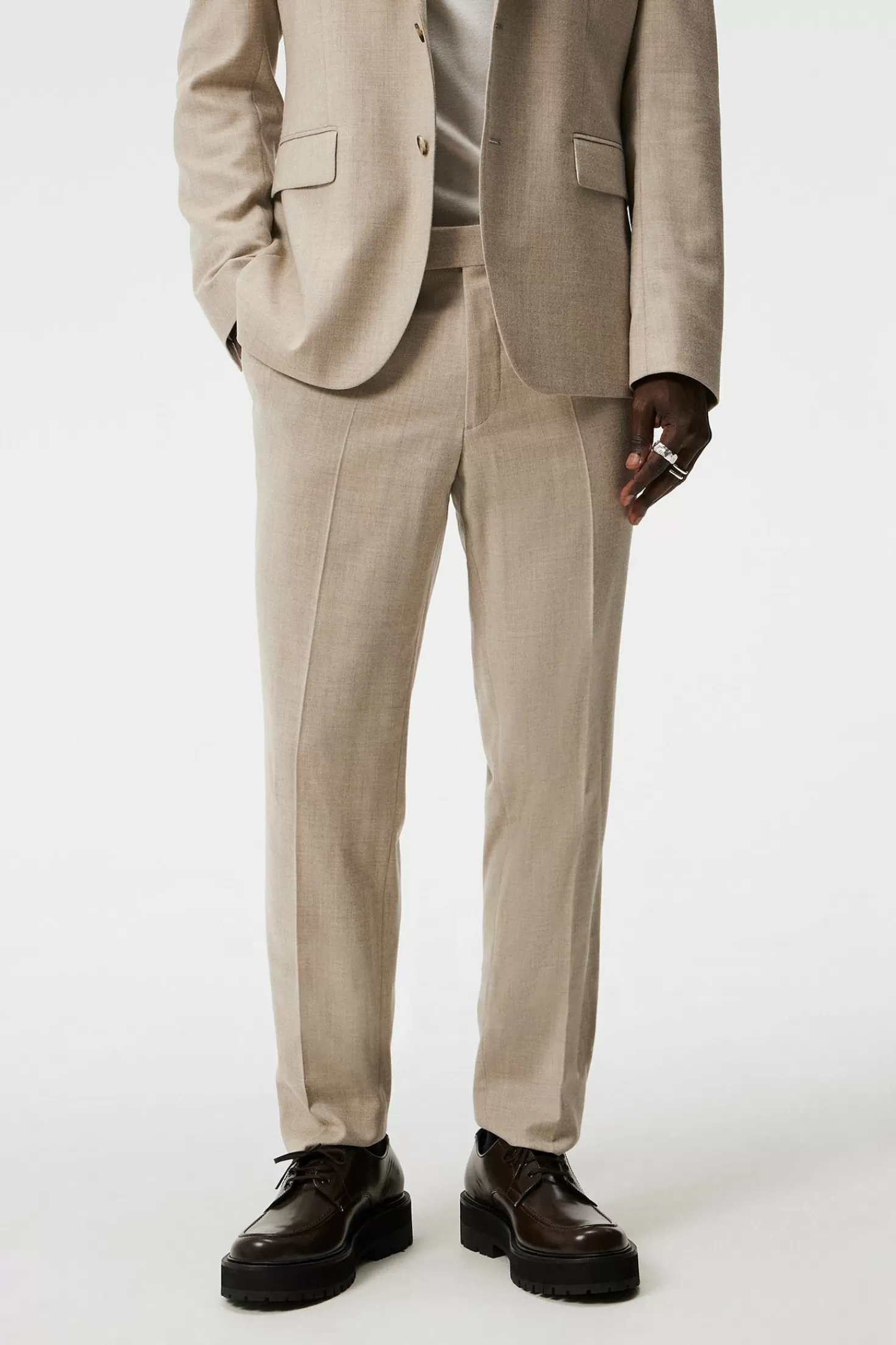 J.Lindeberg Pantaloni Eleganti in Flanella Grant - Comodi e Stilizzati con Prezzi Accessibili