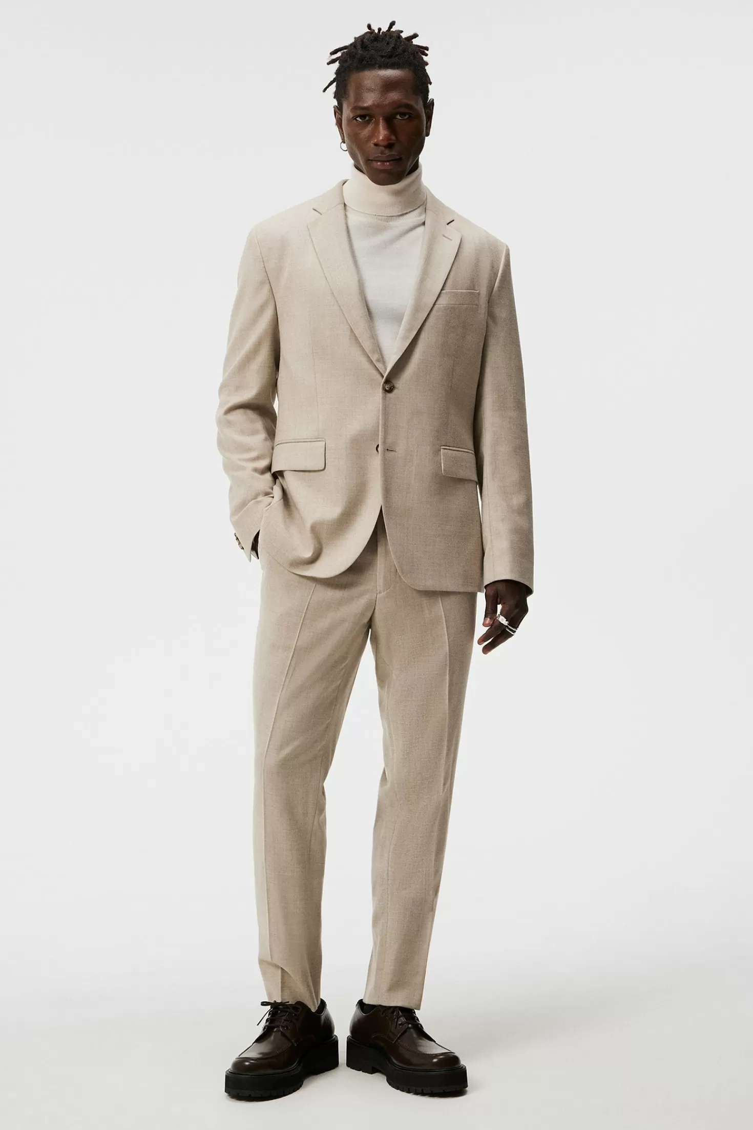 Pantaloni Urbani in Flanella Grant Str - J.Lindeberg Collezione Autunno/Inverno 2023 Confortevoli ed Eleganti