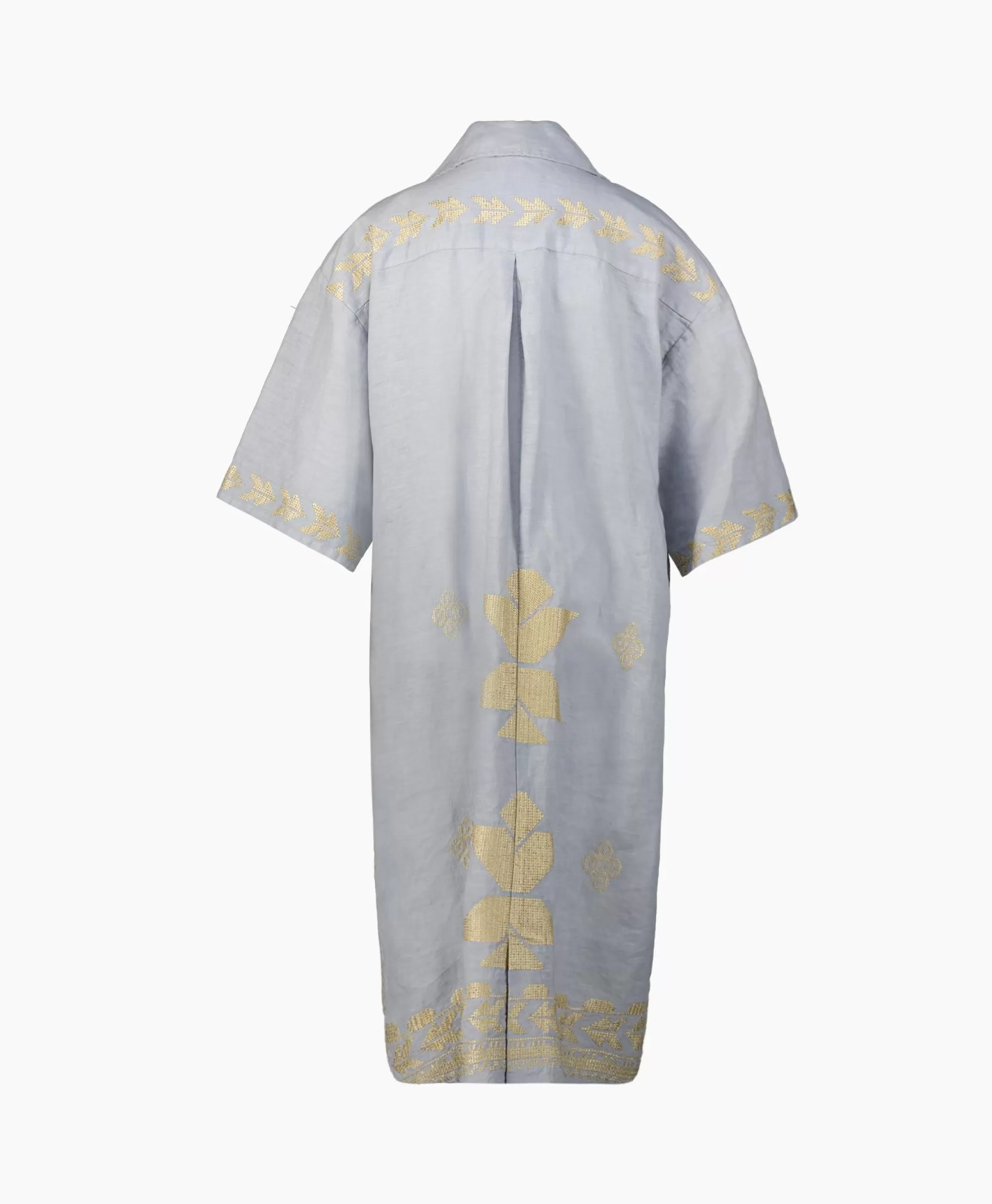 Abito da Sposa in Stile Greco Arcaico - Vestito Lungo Elegante con Tasche Collezione Aeolis Grigio Chiaro
