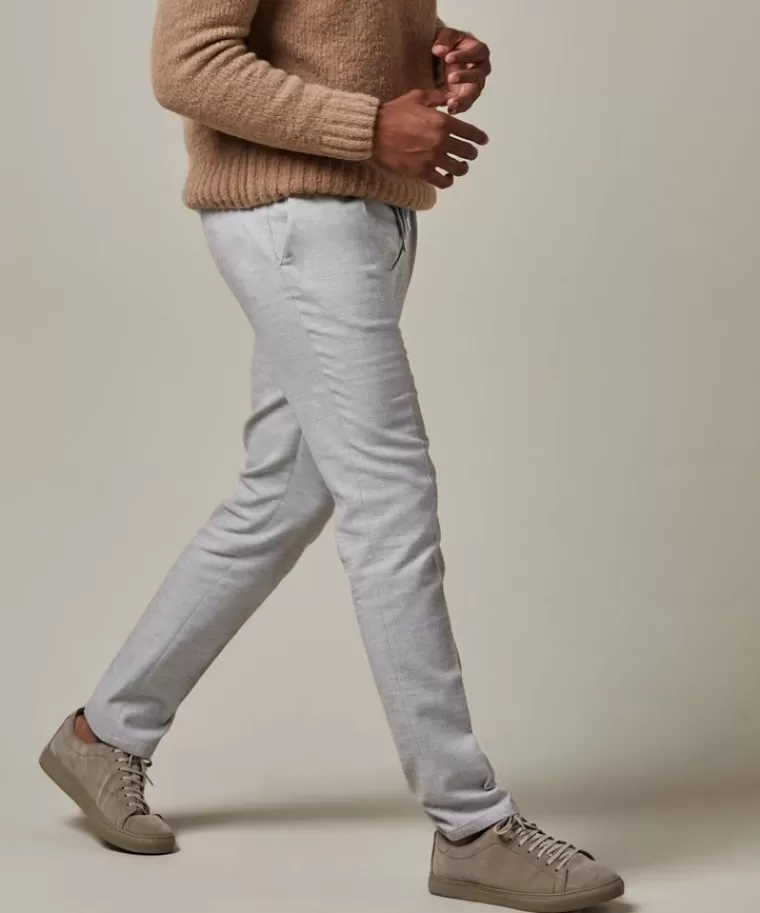 Profuomo Pantaloni Sportivi in Flanella di Cotone Grigio Chiaro - Taglio Slim Confortevole con Prezzo Imbattibile