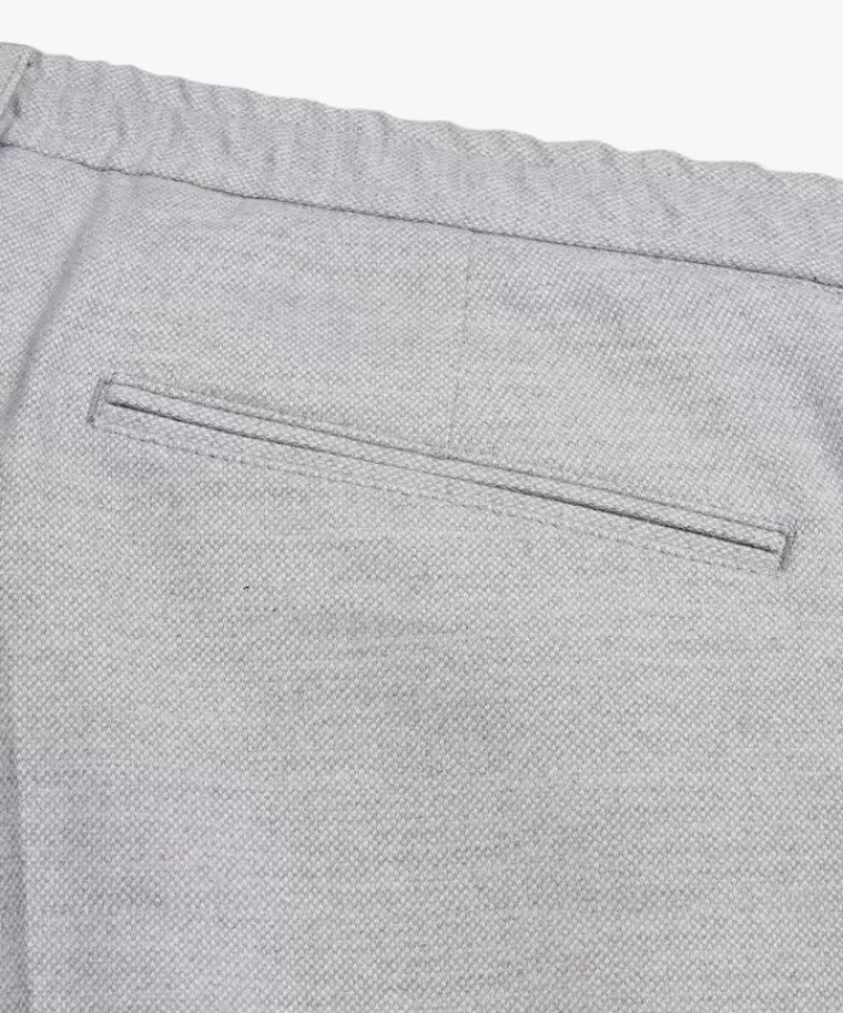 Profuomo Pantaloni Sportivi in Flanella di Cotone Grigio Chiaro - Taglio Slim Confortevole con Prezzo Imbattibile