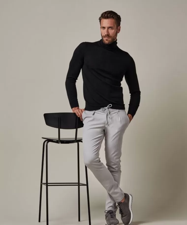 Profuomo Chino Sportivo Comodi in Tessuto Cord Grigio Chiaro - Pantaloni Casual Eleganti con Fodera Morbida, Perfetti per il Tempo Libero - Prezzo Conveniente