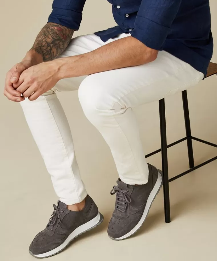Profuomo Scarpe Sportive in Scamosciato Grigio - Prezzo Economico