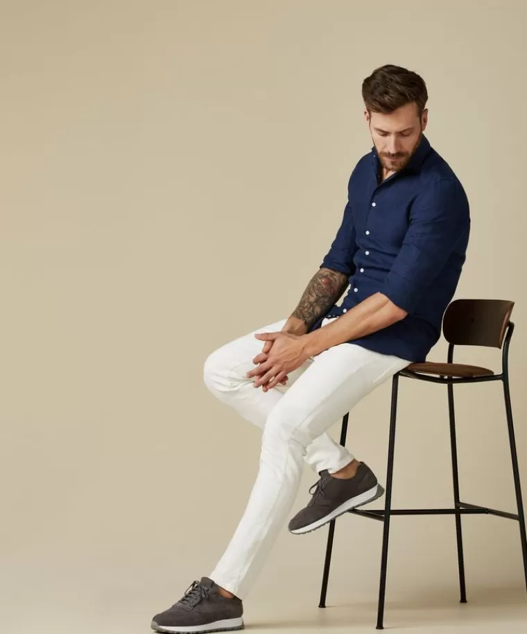 Profuomo Scarpe Sportive in Scamosciato Grigio - Prezzo Economico