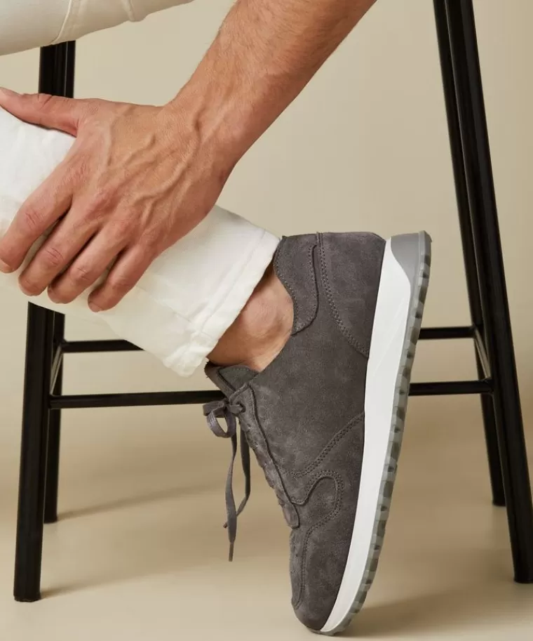 Profuomo Scarpe Sportive in Scamosciato Grigio - Prezzo Economico