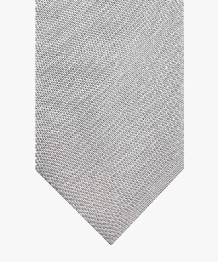 Elegante cravatta in seta grigio perla Profuomo - Accessorio da uomo con tocco di classe - Confezione elegante da collezione Store