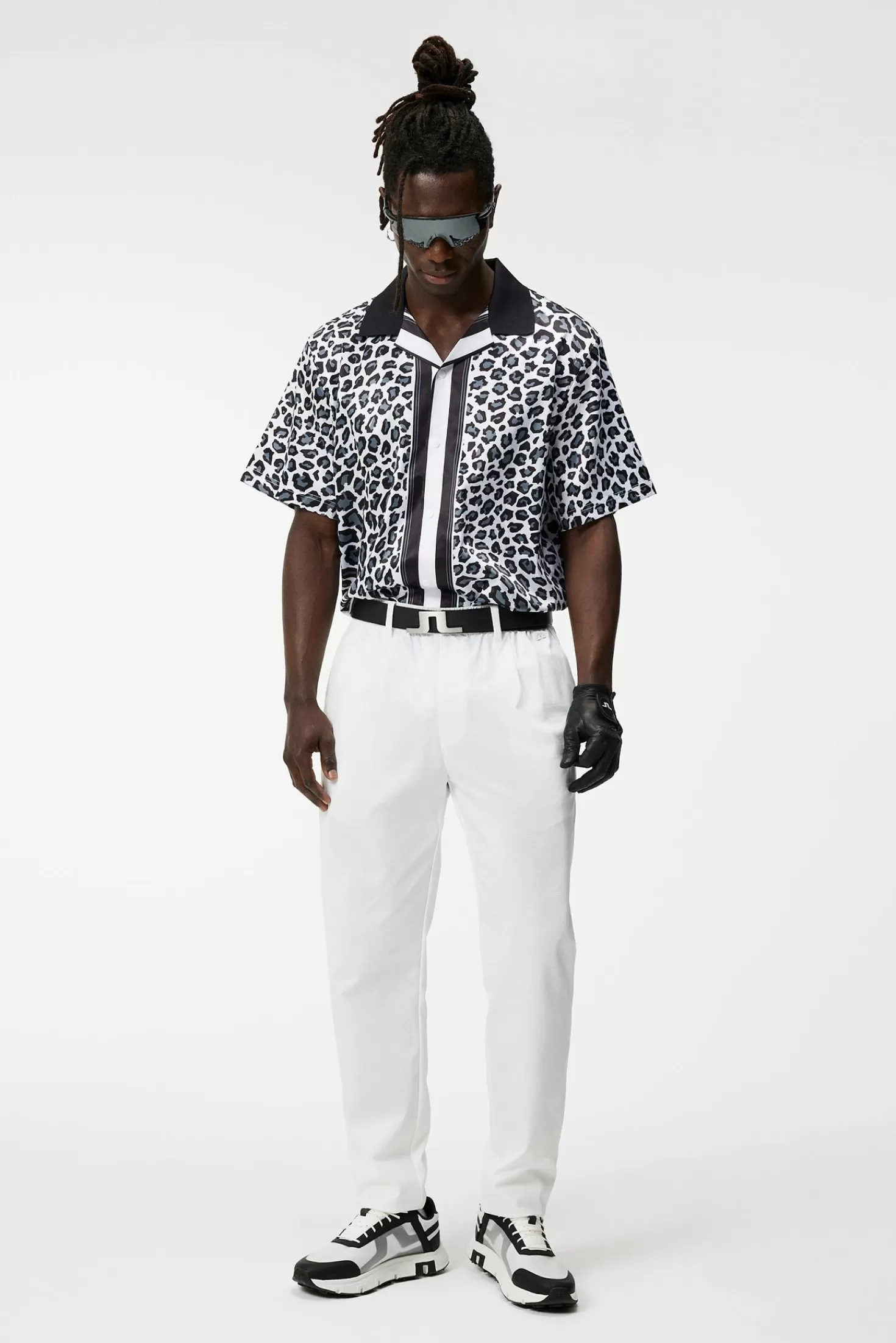 J.Lindeberg Pantaloni da Golf Harris - Tessuto Ultra-Respirante con Design Slim Fit, Ideali per il Campo e Look Casual Elegante
