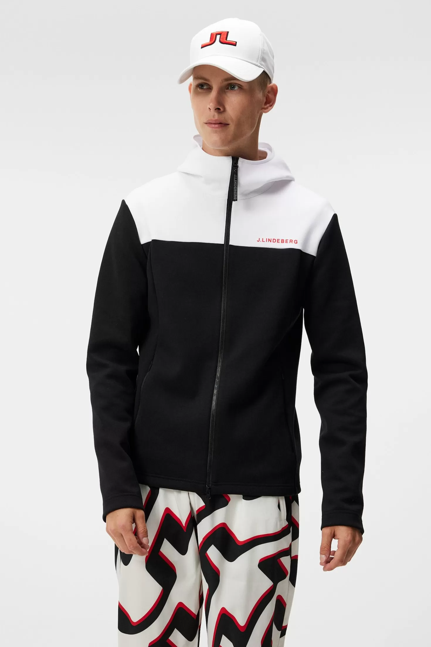 J.Lindeberg Cappuccio Jeff - Felpa con Cappuccio Premium Uomo Collezione Autunno/Inverno | Negozio Ufficiale Moda Scandinava