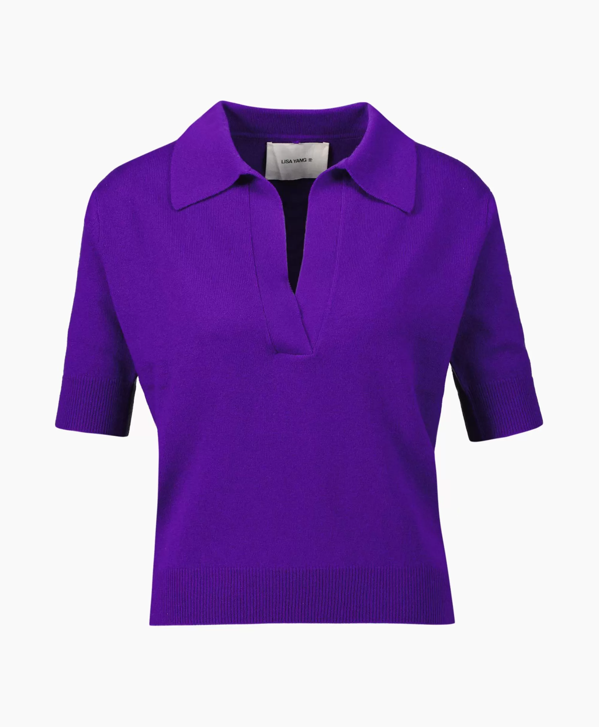 Maglione Lisa Yang - Modello Carina in Lilla, Tessuto Morbido con Design Moderno