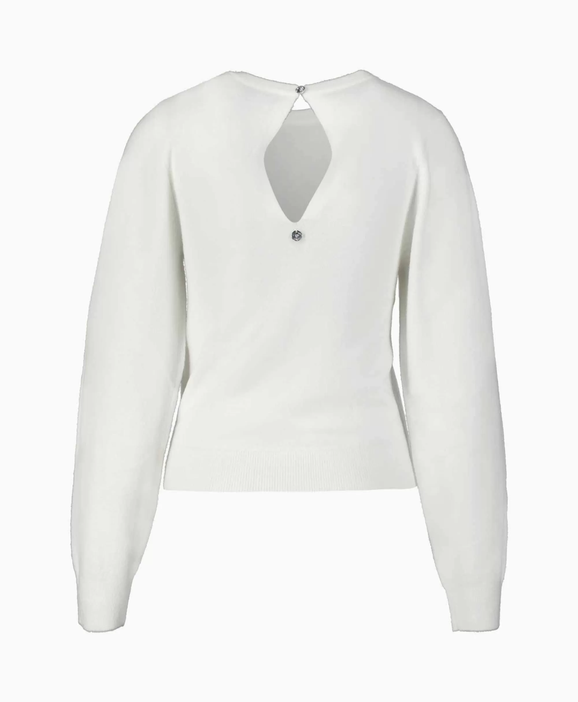 Liu Jo Maglione Camicia in Lana Merino - Morbido Oversize Bianco Avorio | Abbigliamento Autunno Inverno 2023 

(：，，，。Liu Jo，，)