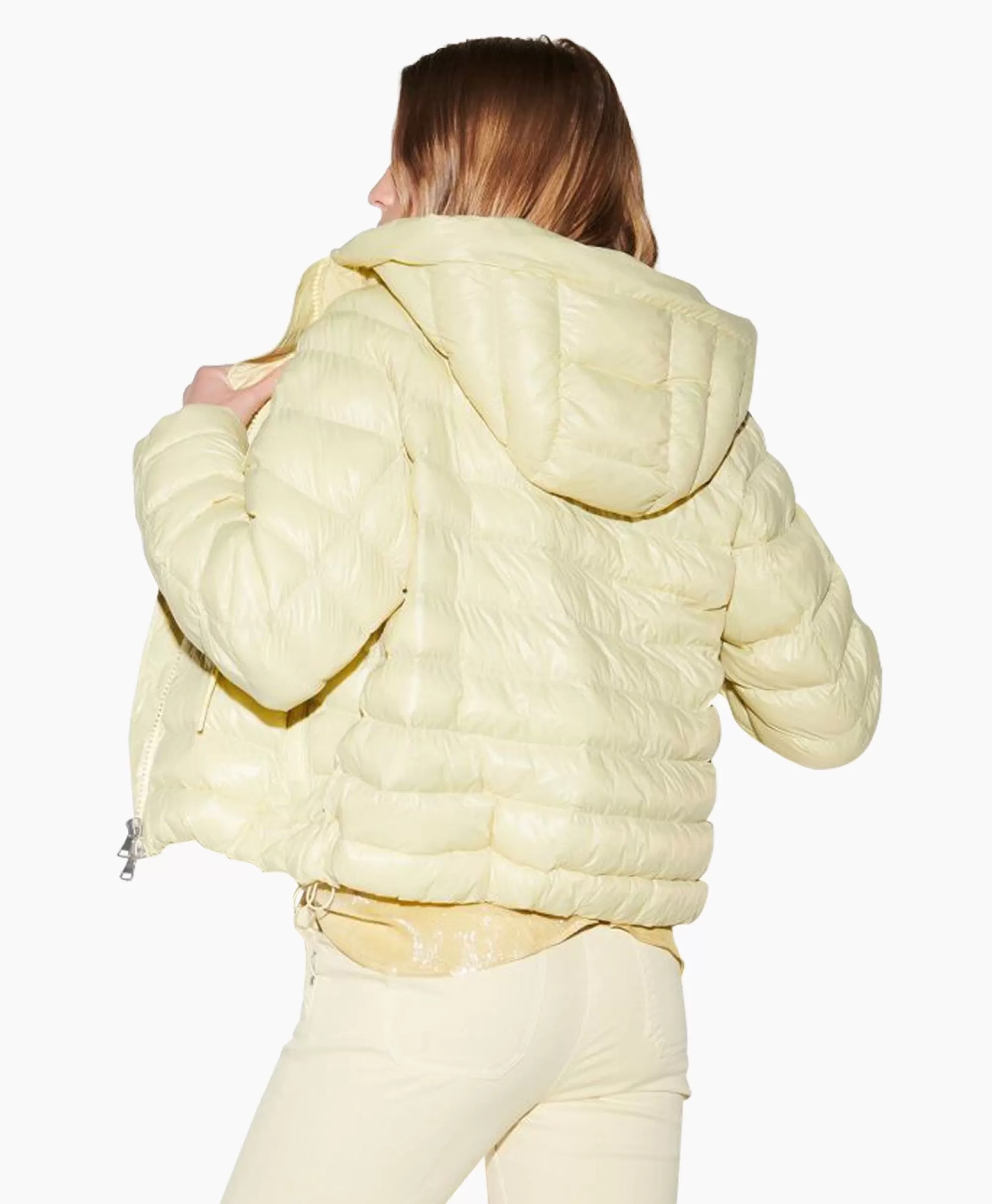 Luisa Cerano Giacca Trapuntata Invernale Confortevile Modello 498580-4133/0 in Giallo Sole