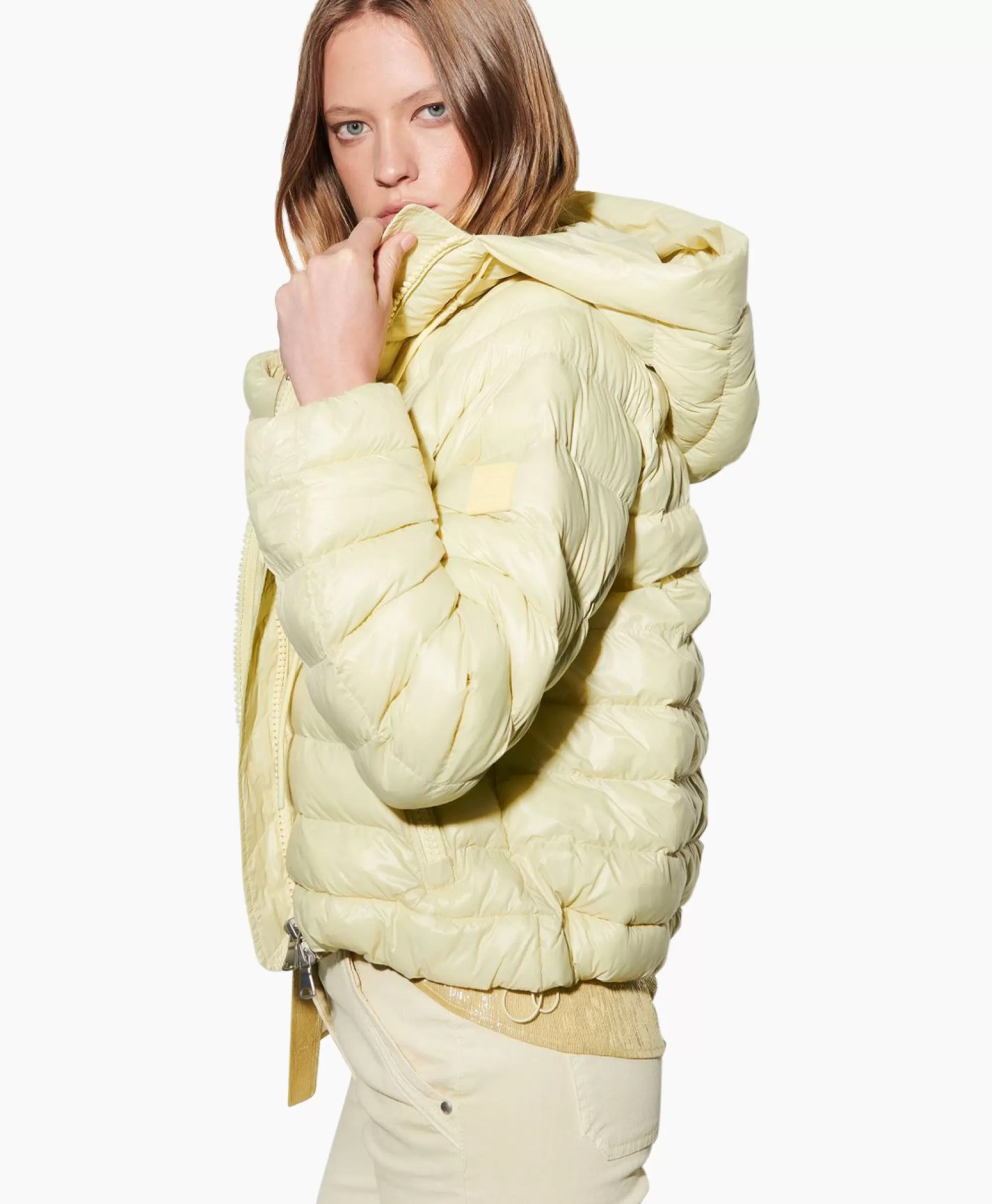 Luisa Cerano Giacca Trapuntata Invernale Confortevile Modello 498580-4133/0 in Giallo Sole