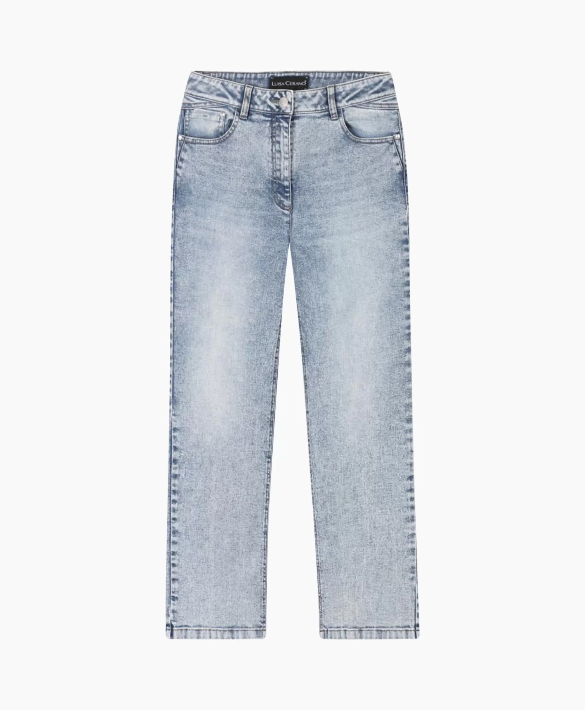 Luisa Cerano Pantaloni Jeans Eleganti Modello 698629 in Denim Blu Scuro - Fit Slim Moderno