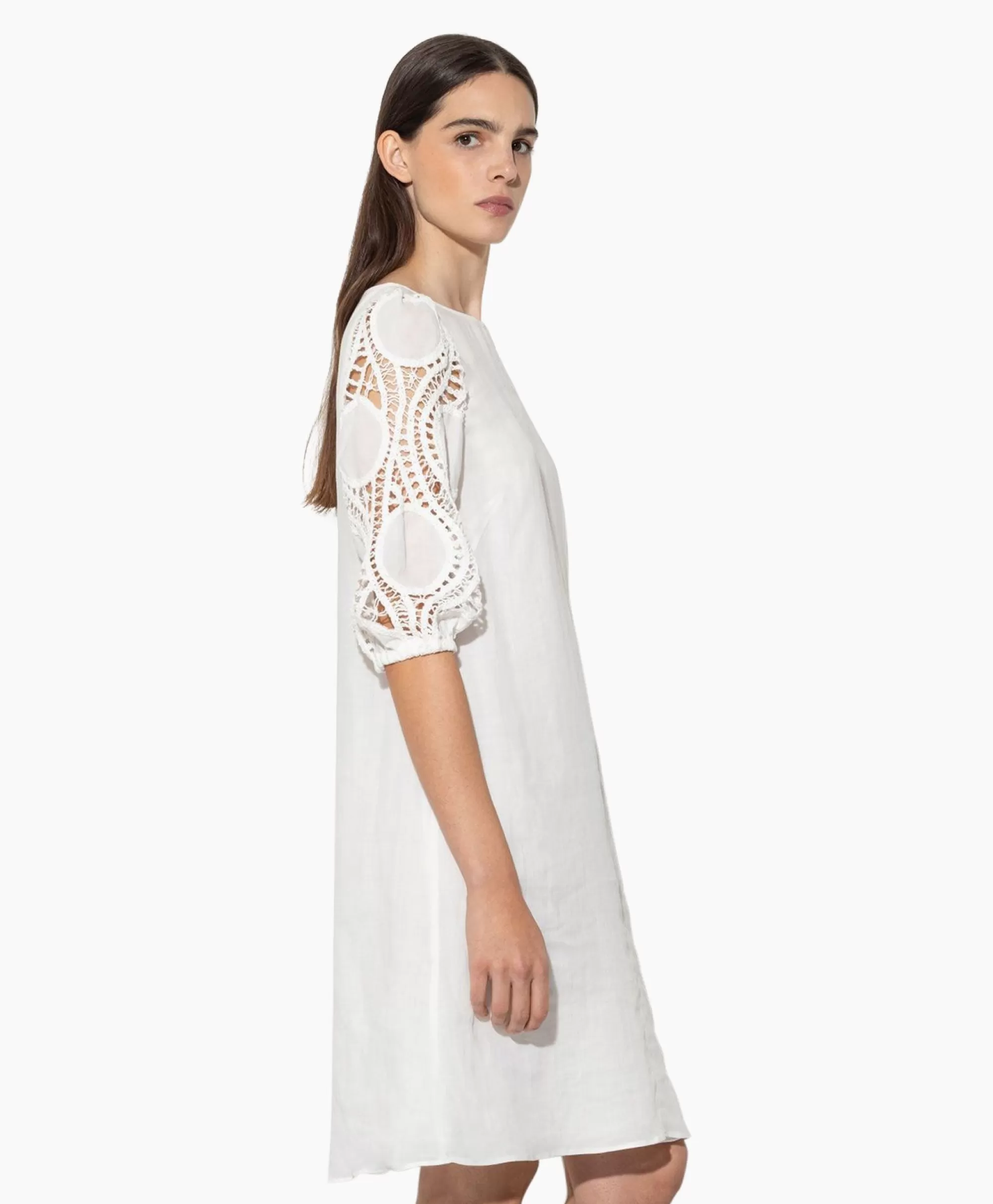 Elegante Abito da Sera Luisa Cerano in Bianco Avorio - Modello 798504 Confezionato in Tessuto Premium, Taglia 3500 Per Un Look Raffinato
