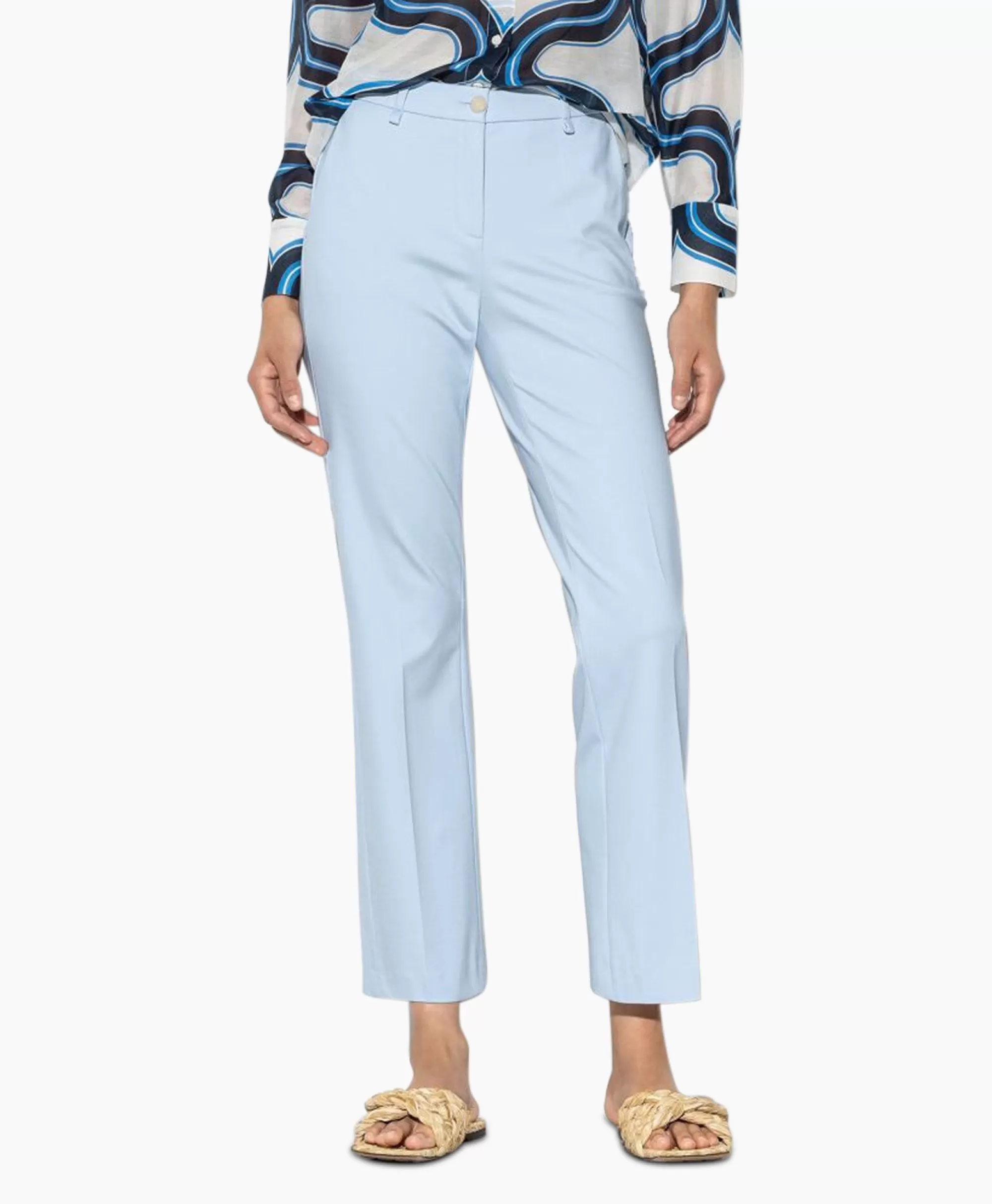 Pantaloni Eleganti Luisa Cerano - Modello 698644 in Azzurro Cielo, Confezione Premium per Toccata di Stile Quotidiano