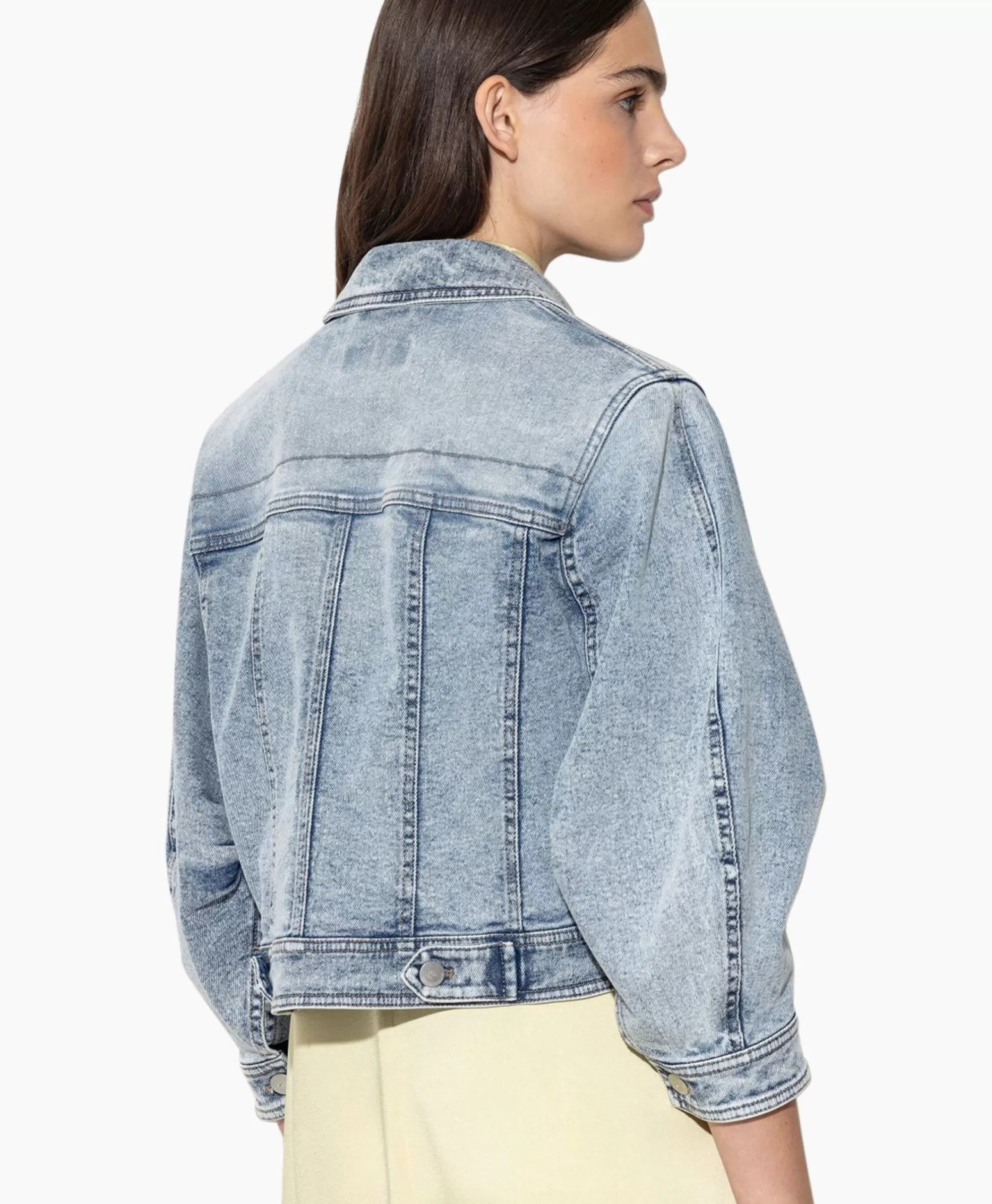 Giacca Jeans Luisa Cerano in Denim Blu Scuro con Fibre Elastiche - Modello 498231/3613-0