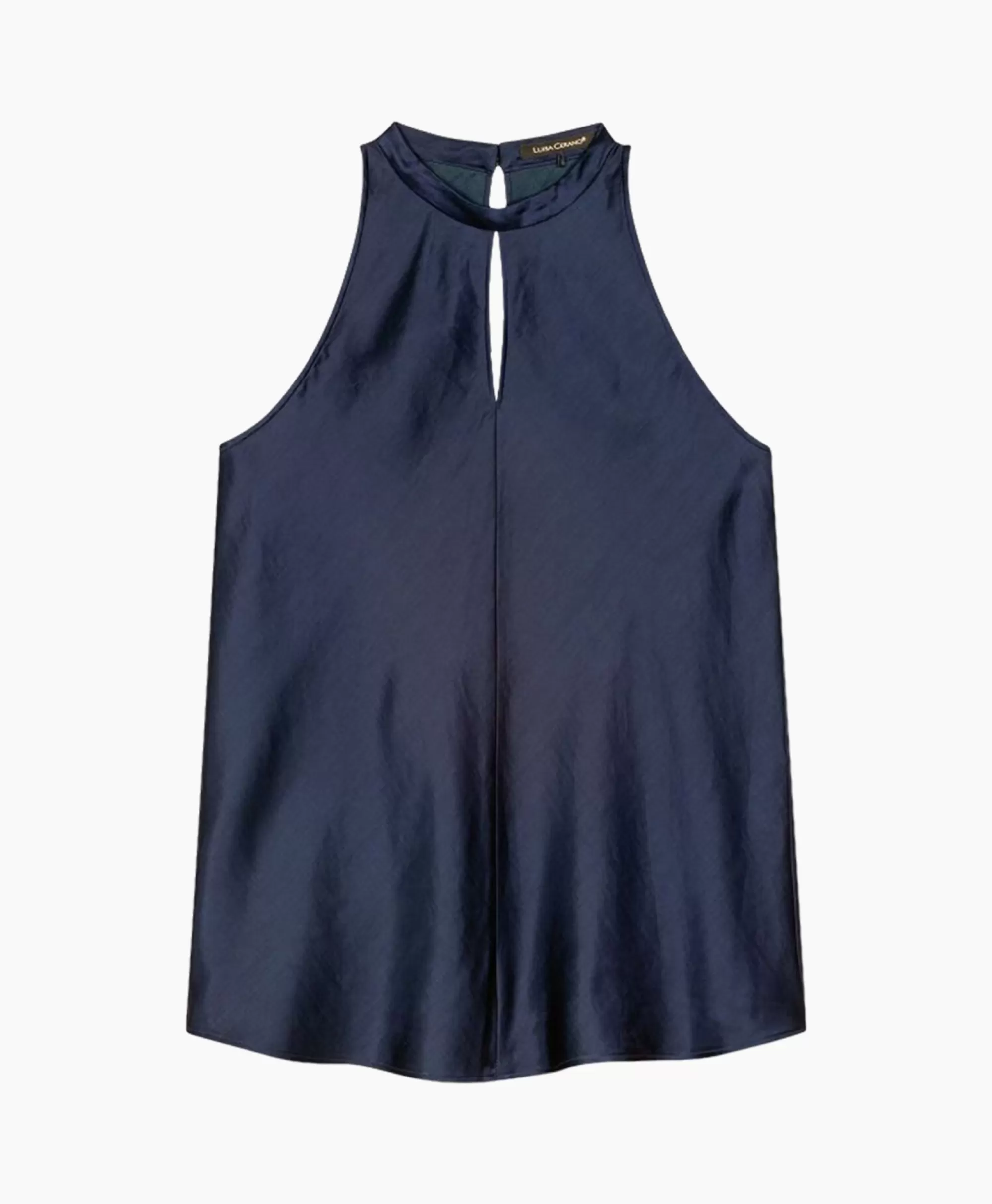 Luisa Cerano | Top Elegante con Design Essenziale | Blu Scuro | Ref. 298426-3596