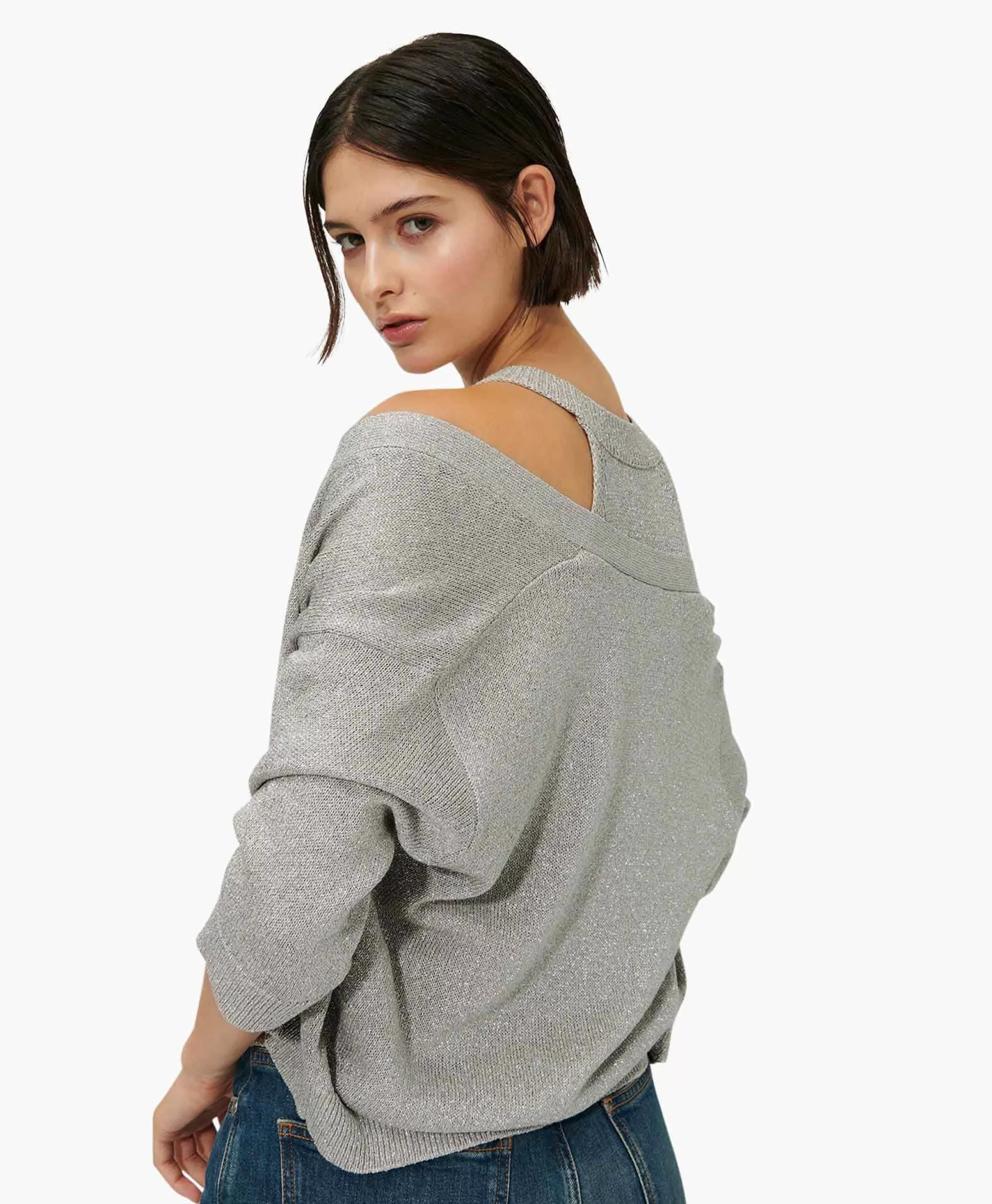 Luisa Cerano Giacca Imbottita Elegante - Modello 488310/5157 in Grigio Chiaro per Autunno/Inverno