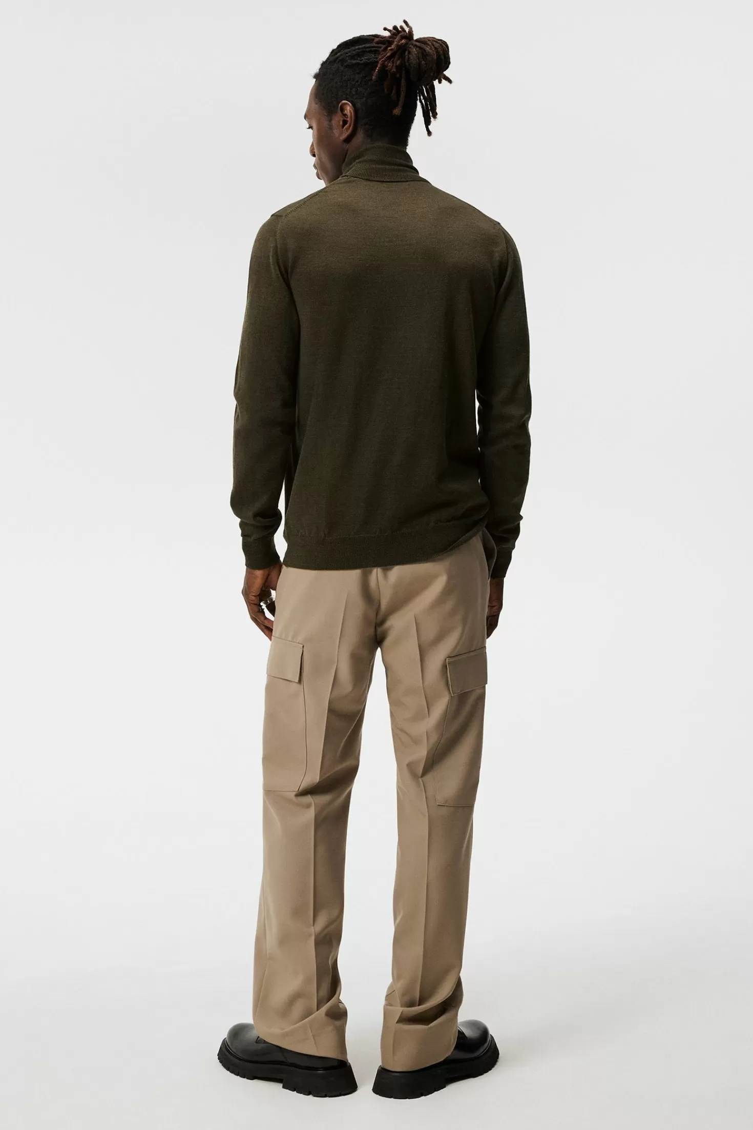 Maglione in Pura Lana Merino con Collo Alto Avvolgente - J.Lindeberg Collezione Inverno